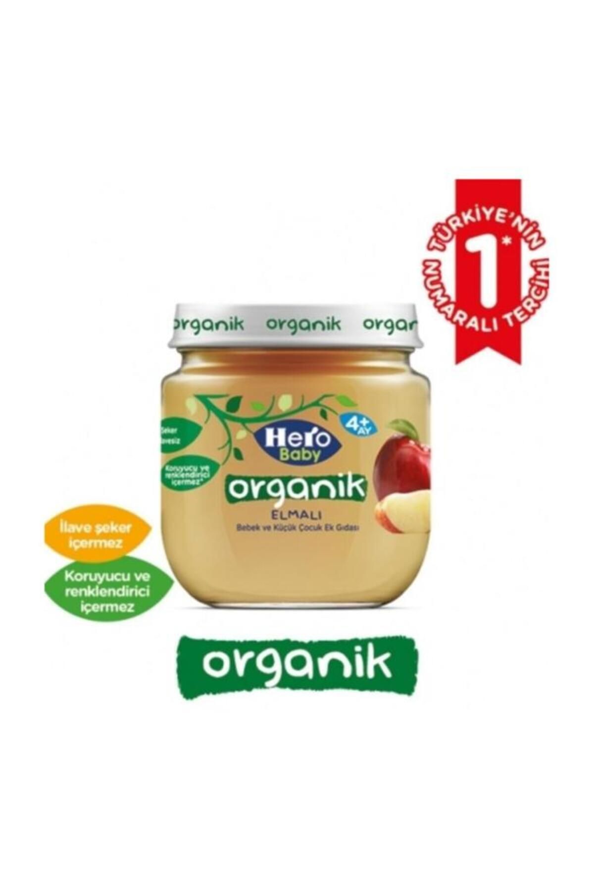 Hero Baby Organik Elmalı 120 Gr. (12'Lİ)