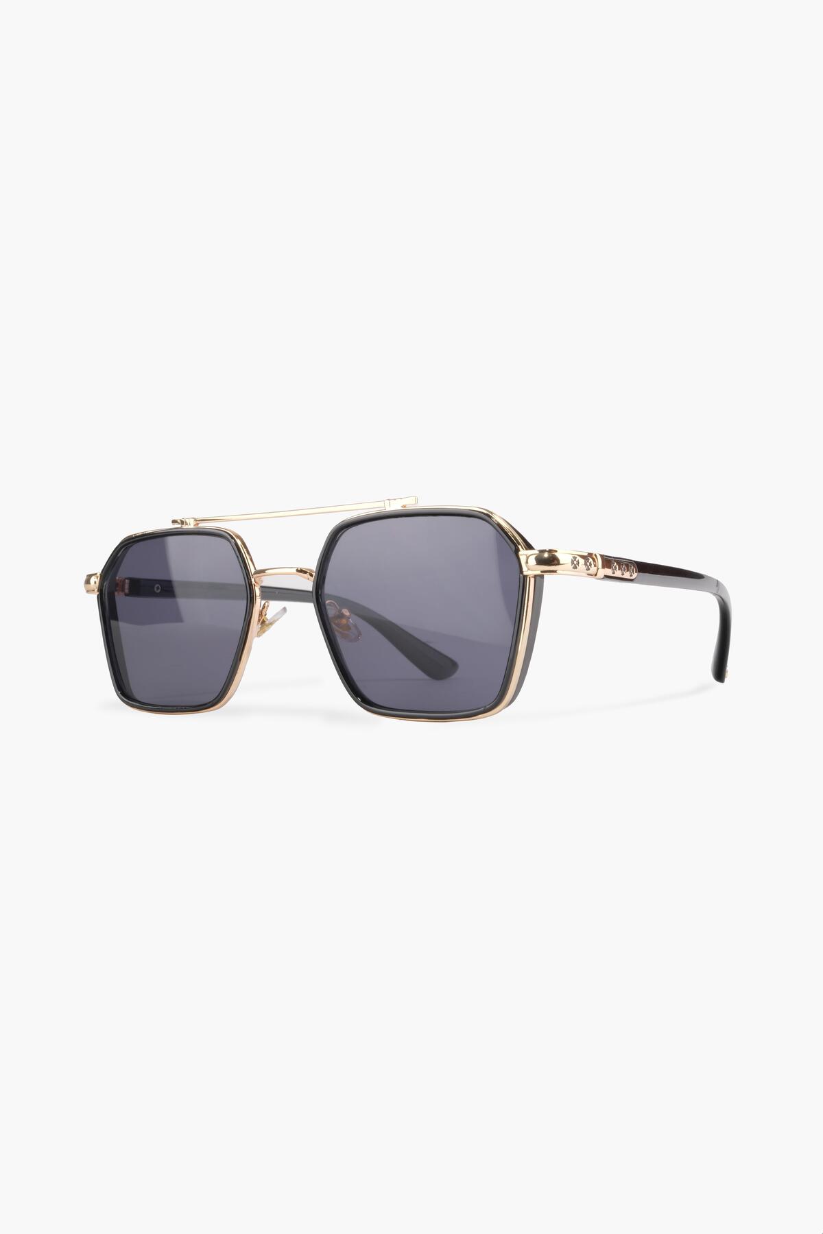 WATCHOFROYAL  Royal Eyewear Re0039 Gold- Siyah Güneş Gözlüğü - Görsel 9