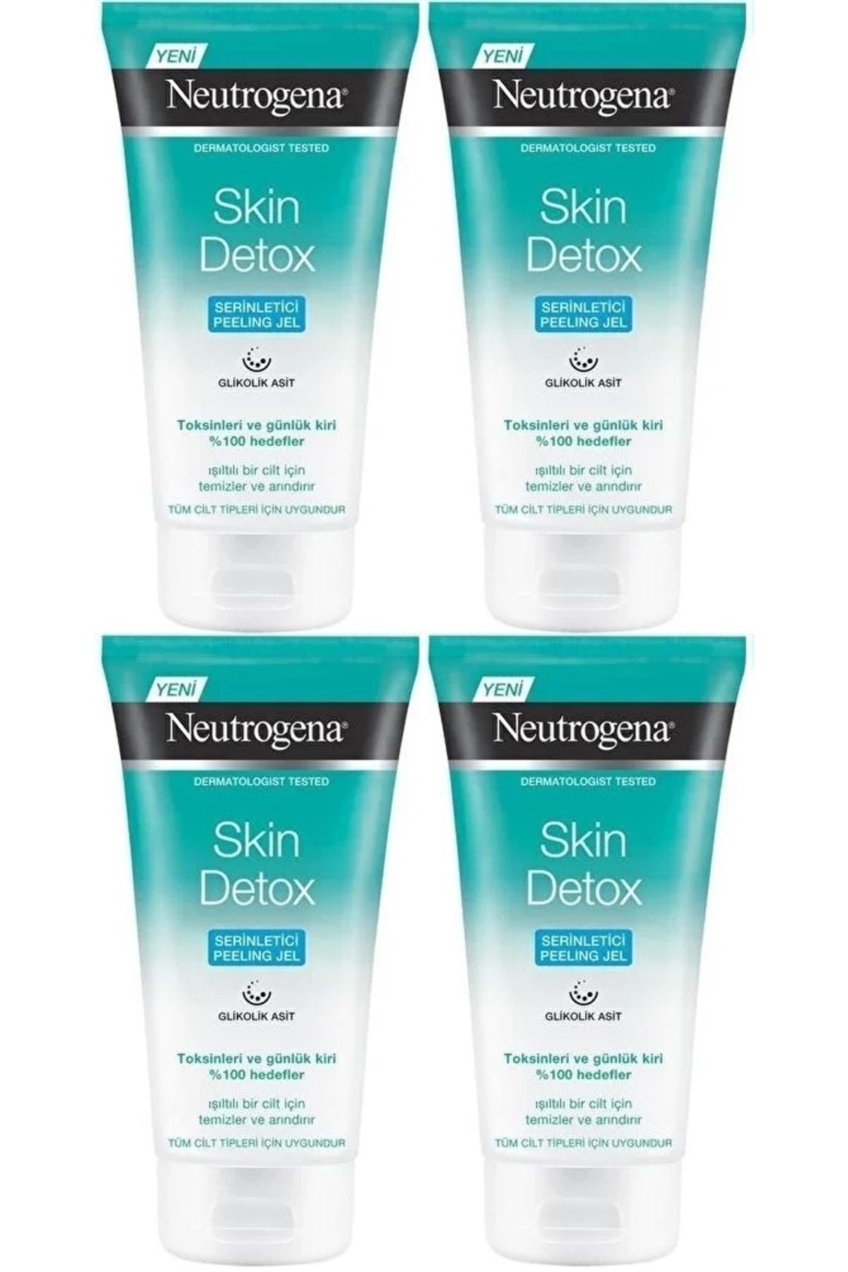 Neutrogena Skin Detox Serinletici Peeling Jel 150ML (4 Lü Set) — PAKETNEUTROGENA063-063