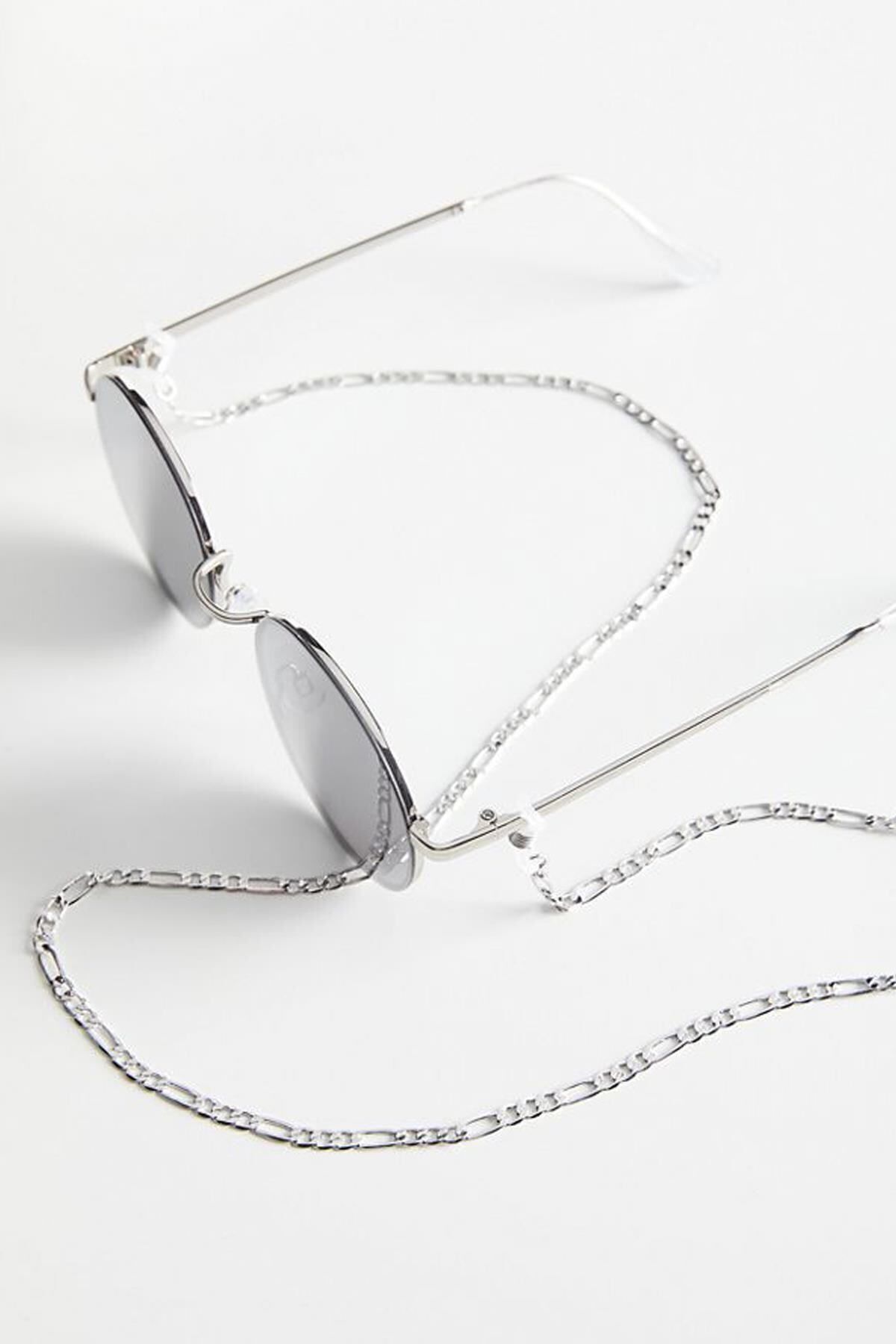 JEWELRY Gümüş Kalın Zincir Gözlük Ipi