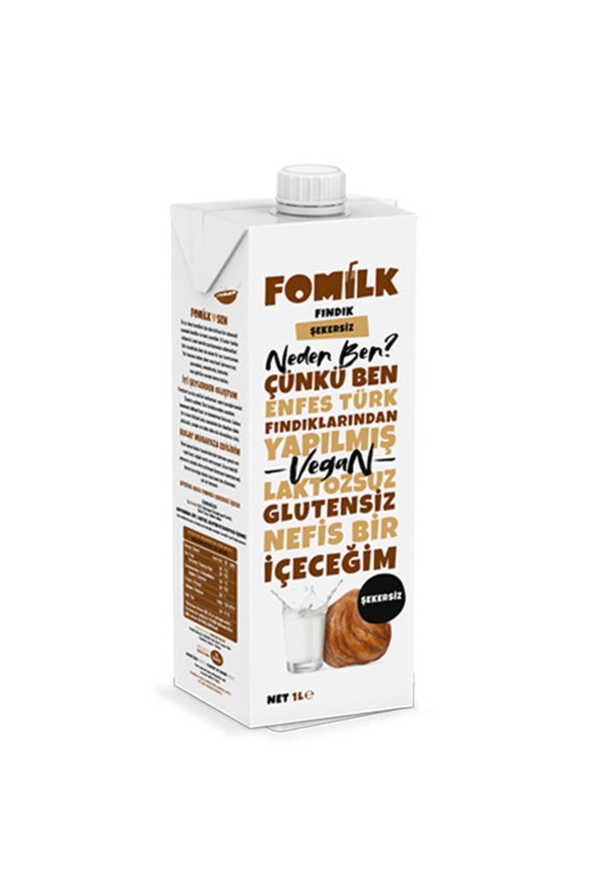 Fomilk Şekersiz Fındık Sütü 1lt