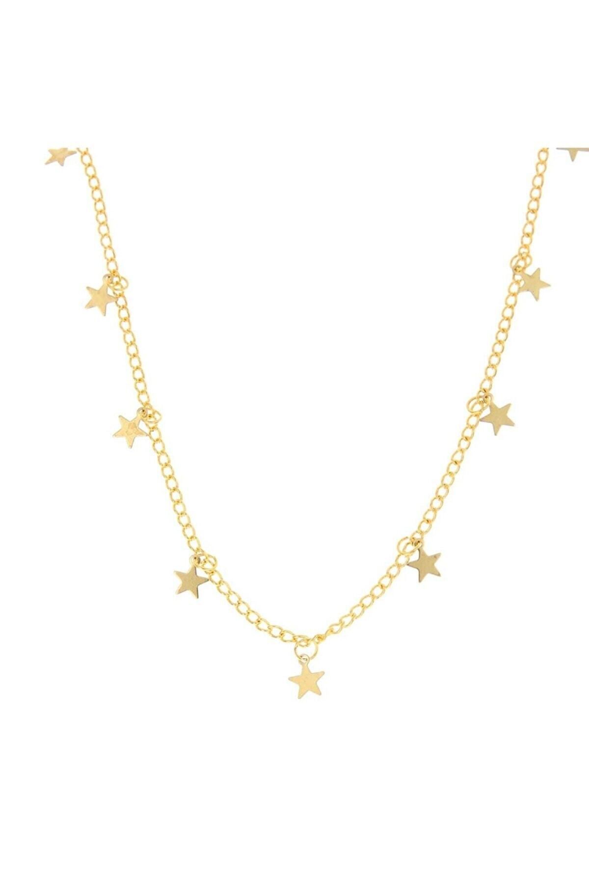 JEWELRY Çoklu Yıldız Gold Kolye