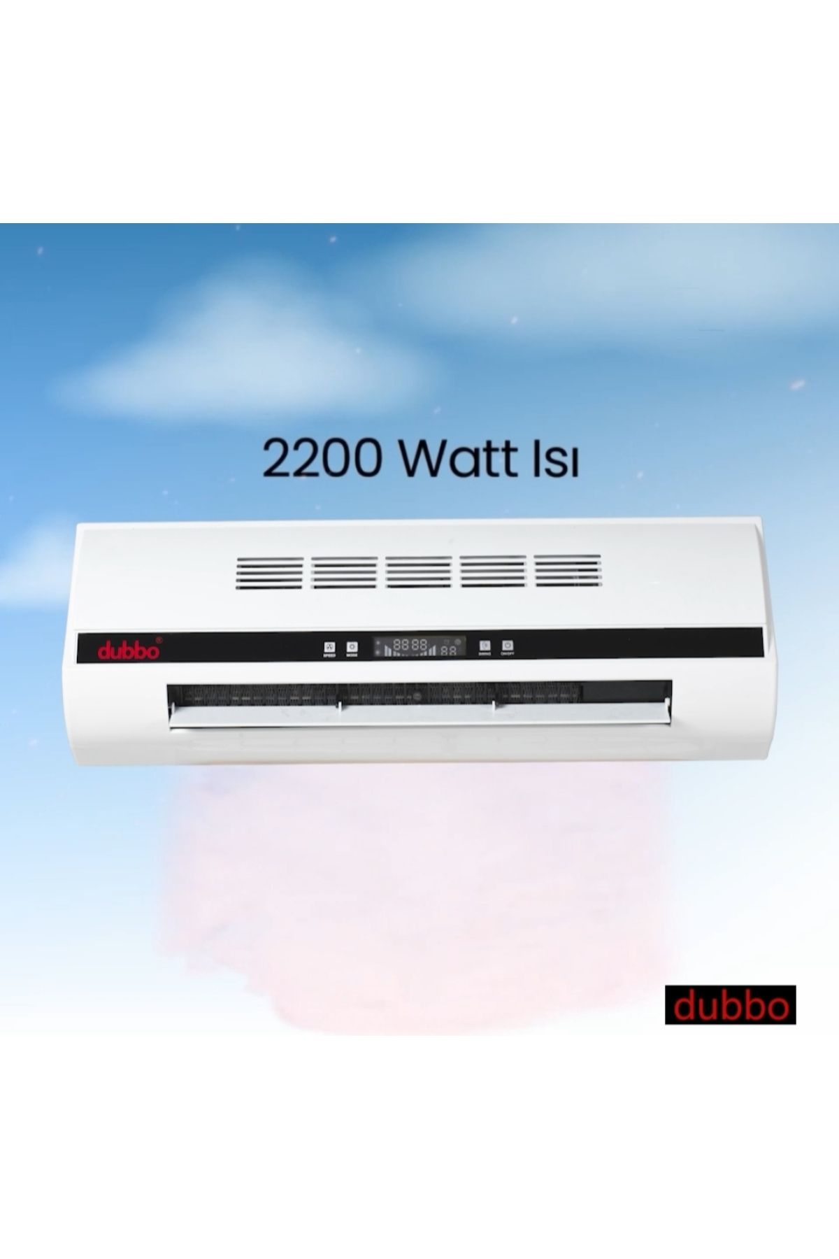 2200 Watt Dubbo Yazın Serinlik, Duvar Tipi Isıtıcı Ve Fan