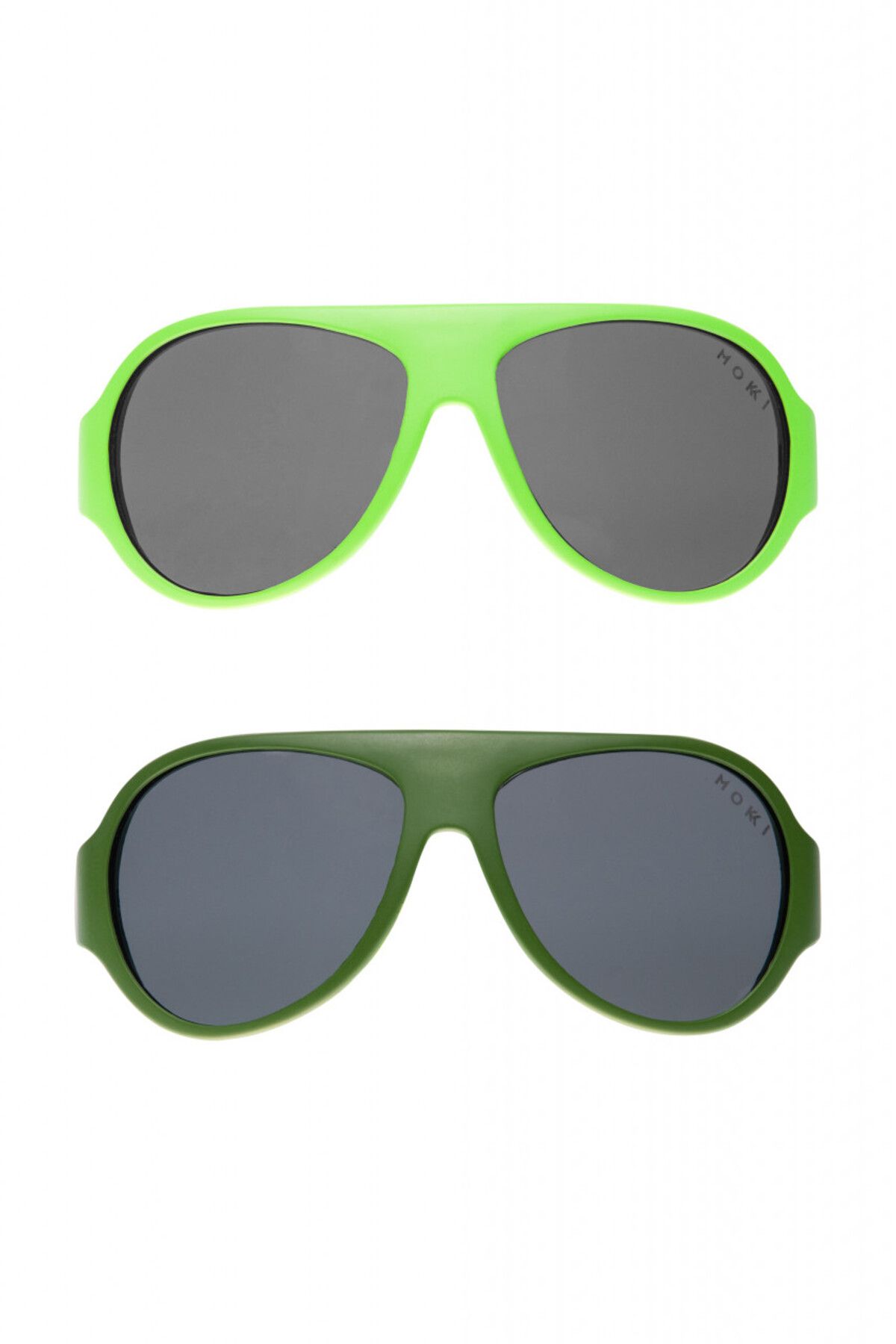 OEM-MOKKI Click & Change Kindersonnenbrille, UV-Schutz, Grün, 2-5 Jahre, 2er-Set 5