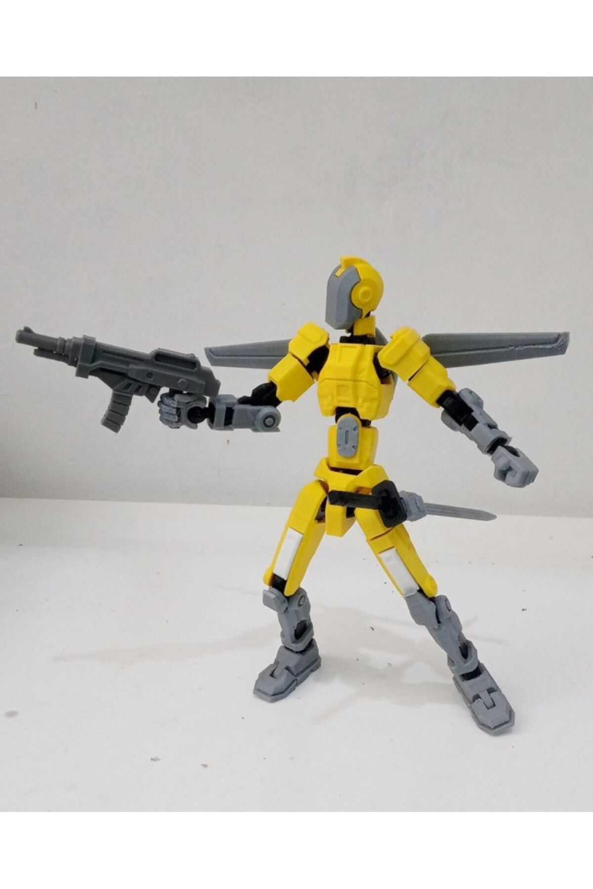 Loopify Titan Koleksiyonu Mark 13 Oynar Eklemli Robot Figür Oyuncak 18 cm Sarı