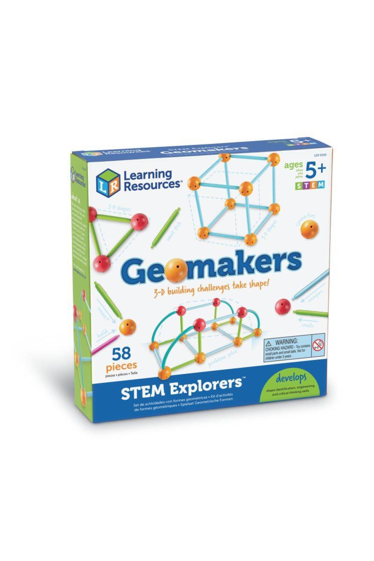 Learning Resources-Set constructie - Forme 3D - Explorers 5