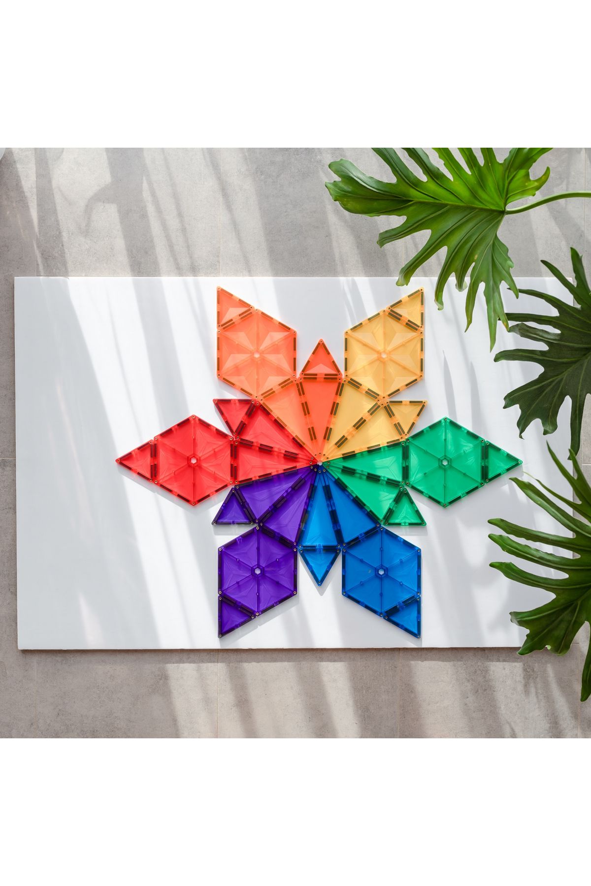 Connetix-Magnetic Tiles Set constructie magnetic, 30 piese forme geometrice 6