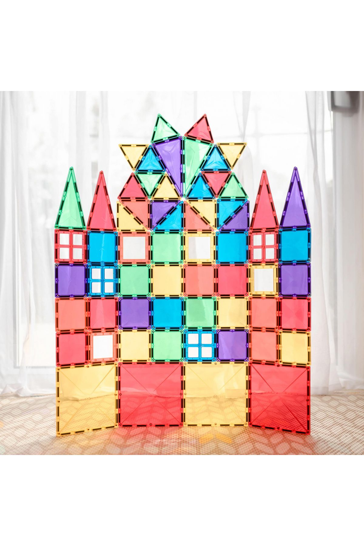 Connetix-Magnetic Tiles Set constructie magnetic, 60 piese, set de baza 2
