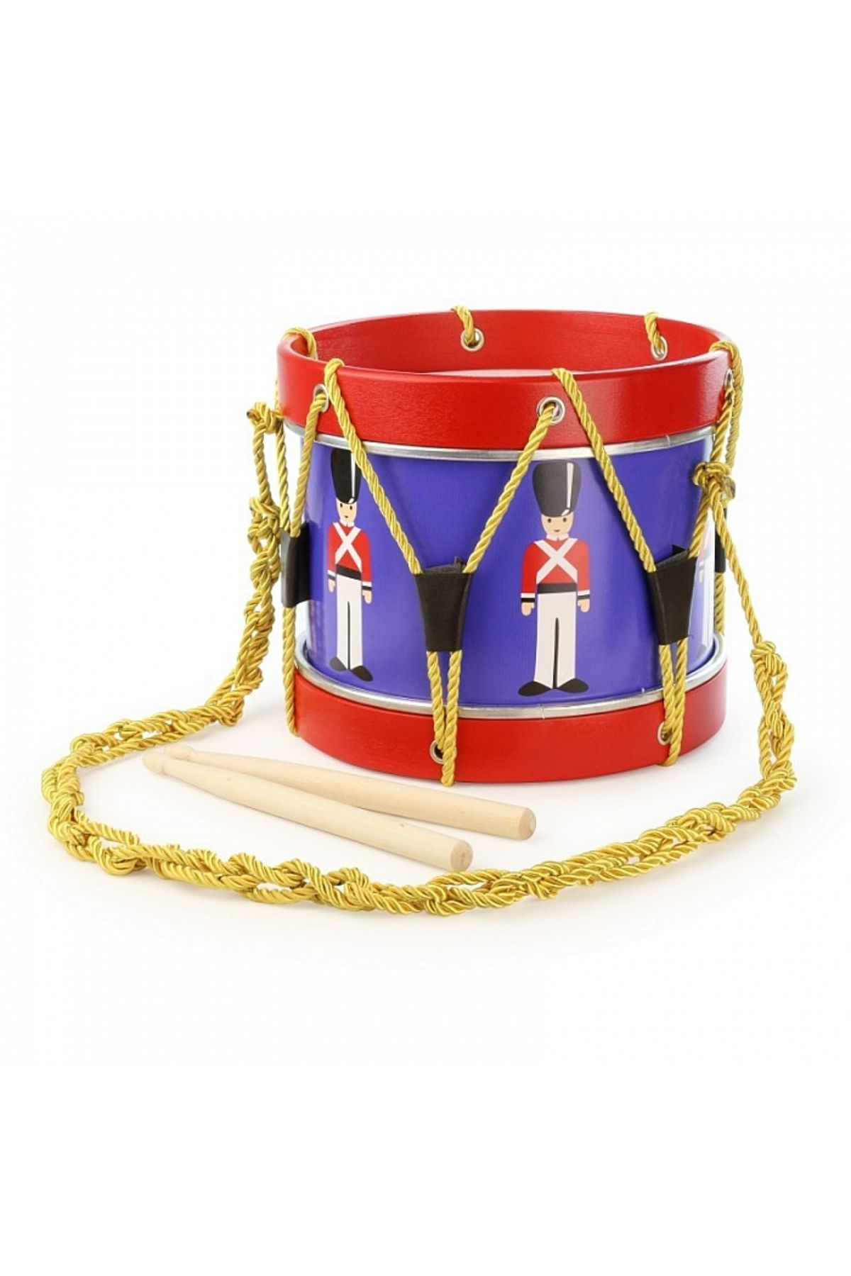 Vilac-Drum with braided string and sticks 1