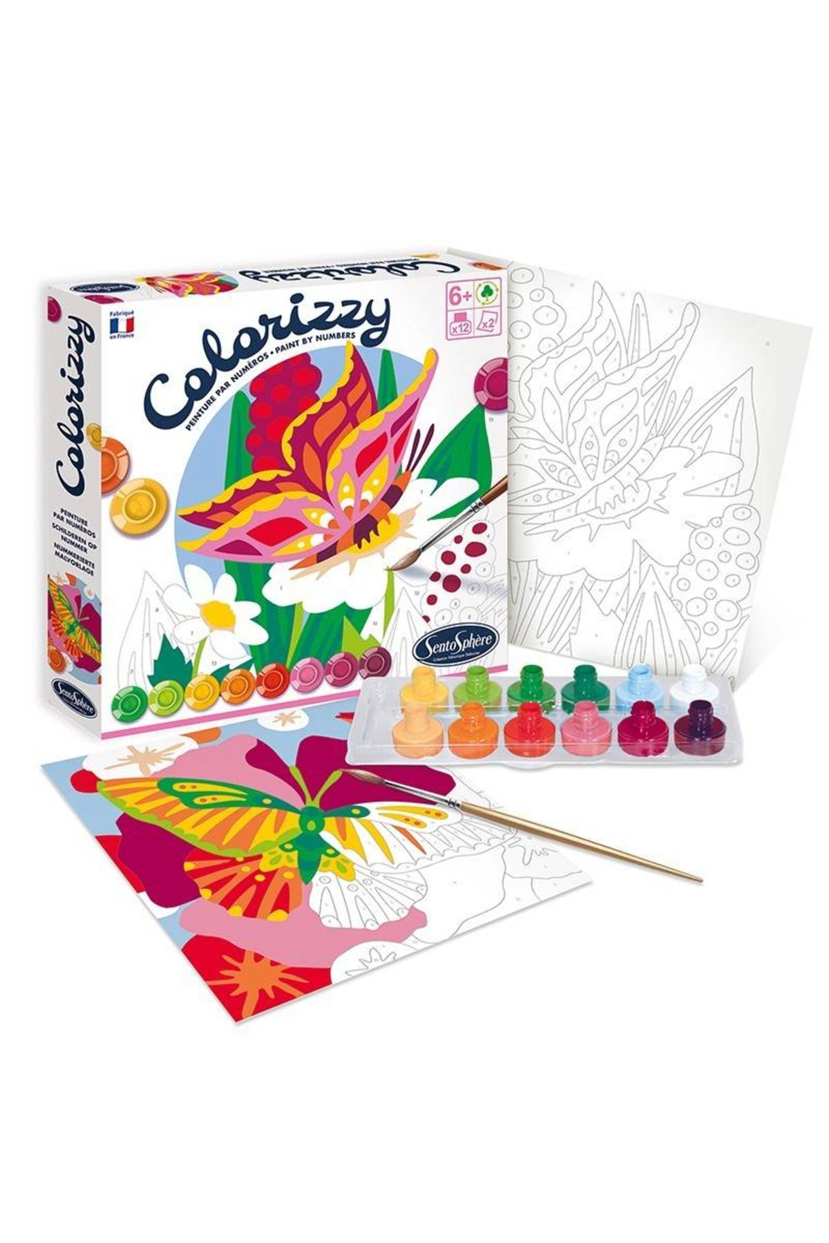 Sentosphere-Colorizzy - Paint by numbers - Butterflies 1