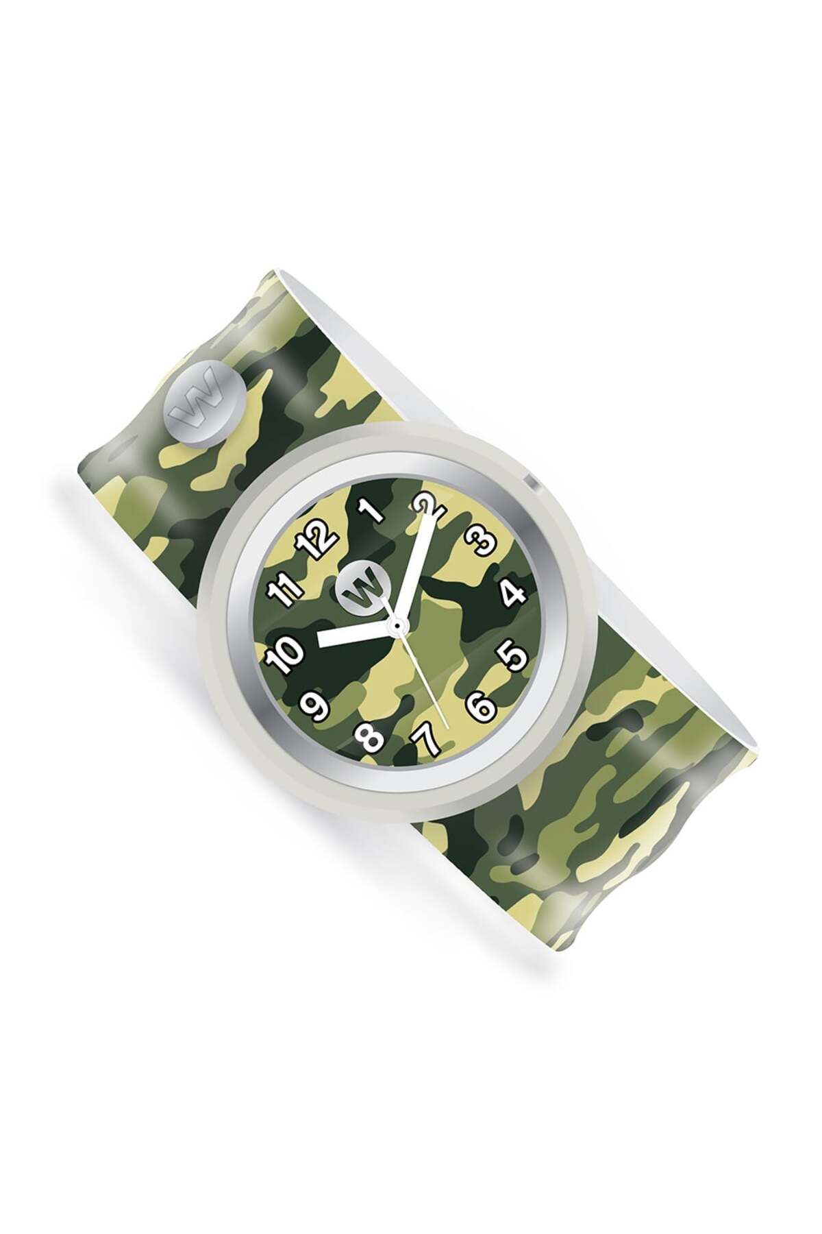 Watchitude-Ceas analog pentru copii cu bratara din silicon slap-on, Camuflaj de armata 2