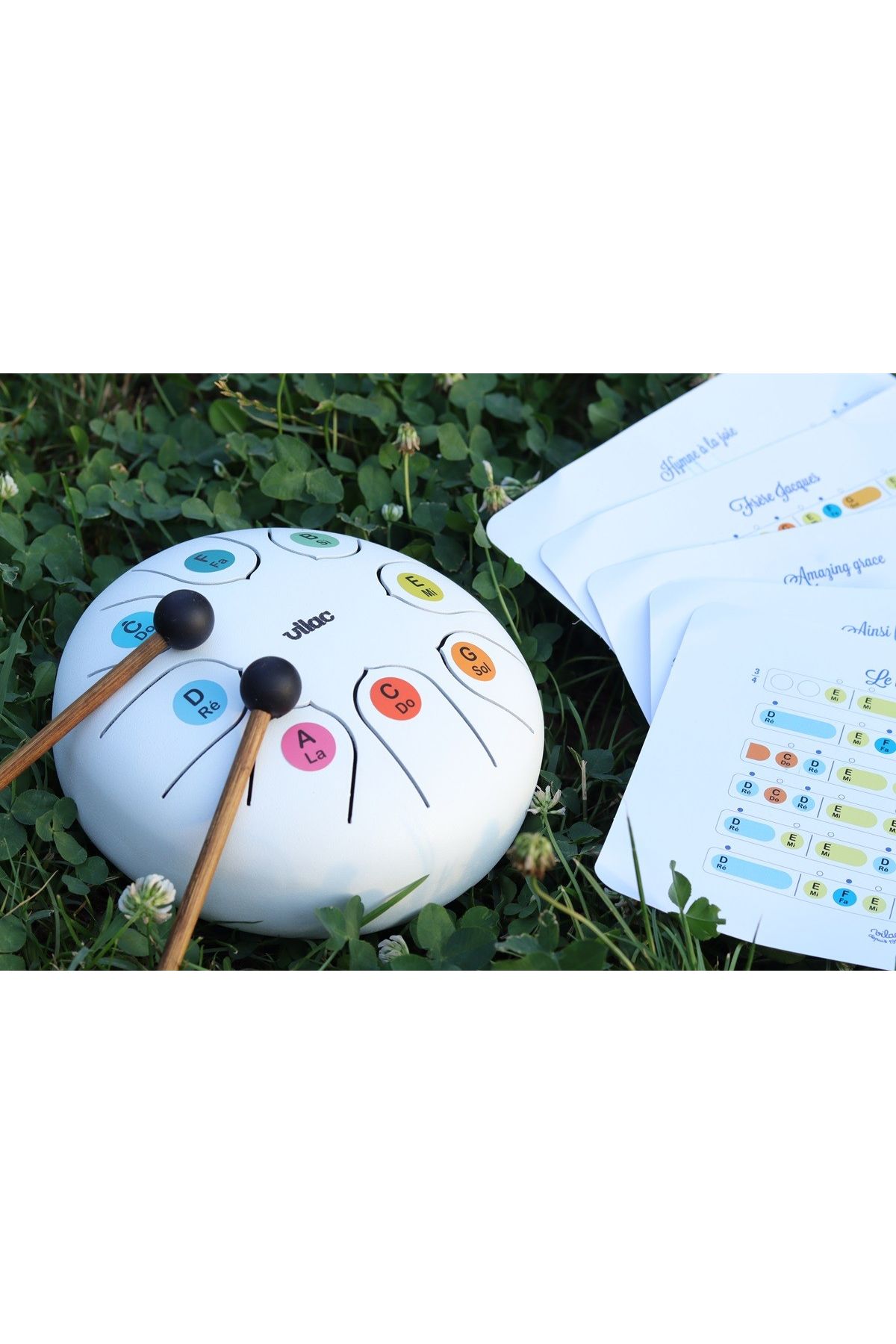 Vilac-Instrument muzical pentru copii -Tongue drum - toba xilofon 5