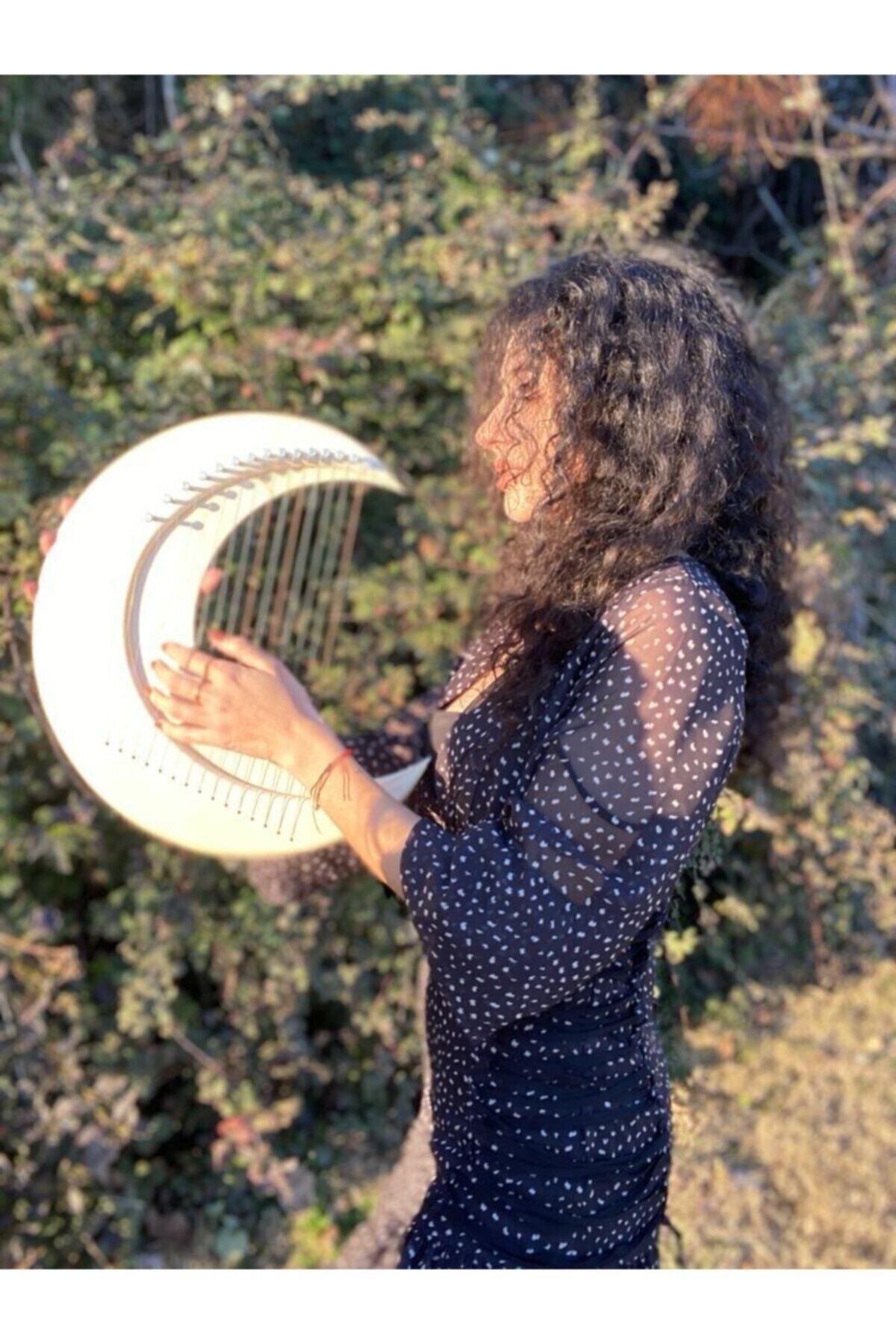 miniarpturkiye-18 String Mega Size Pro Moon Lyre Harp 3