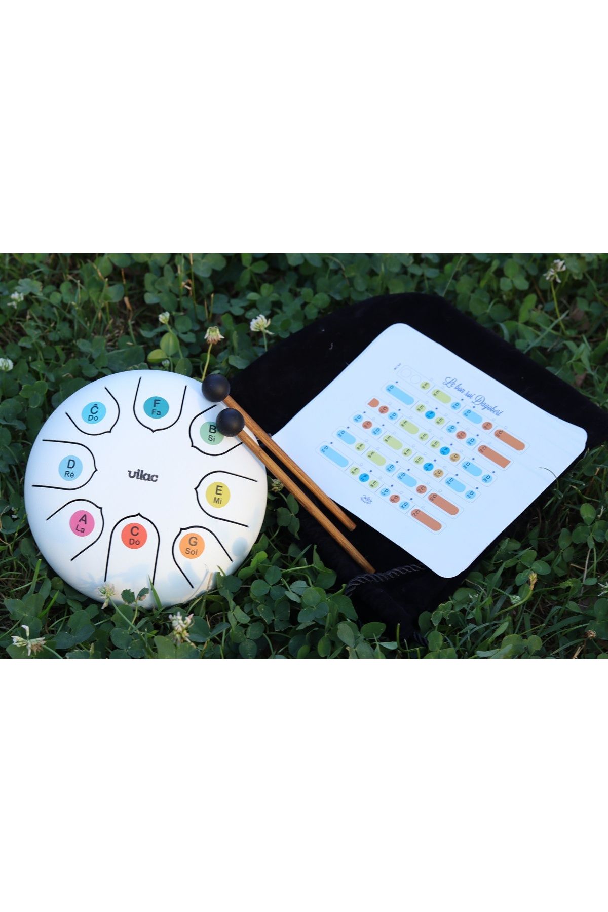 Vilac-Instrument muzical pentru copii -Tongue drum - toba xilofon 4