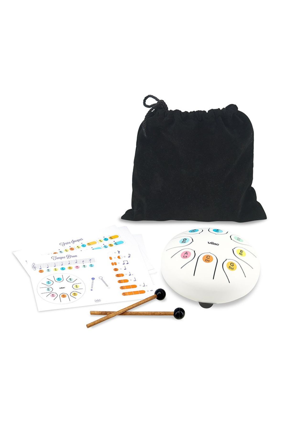 Vilac-Instrument muzical pentru copii -Tongue drum - toba xilofon 2