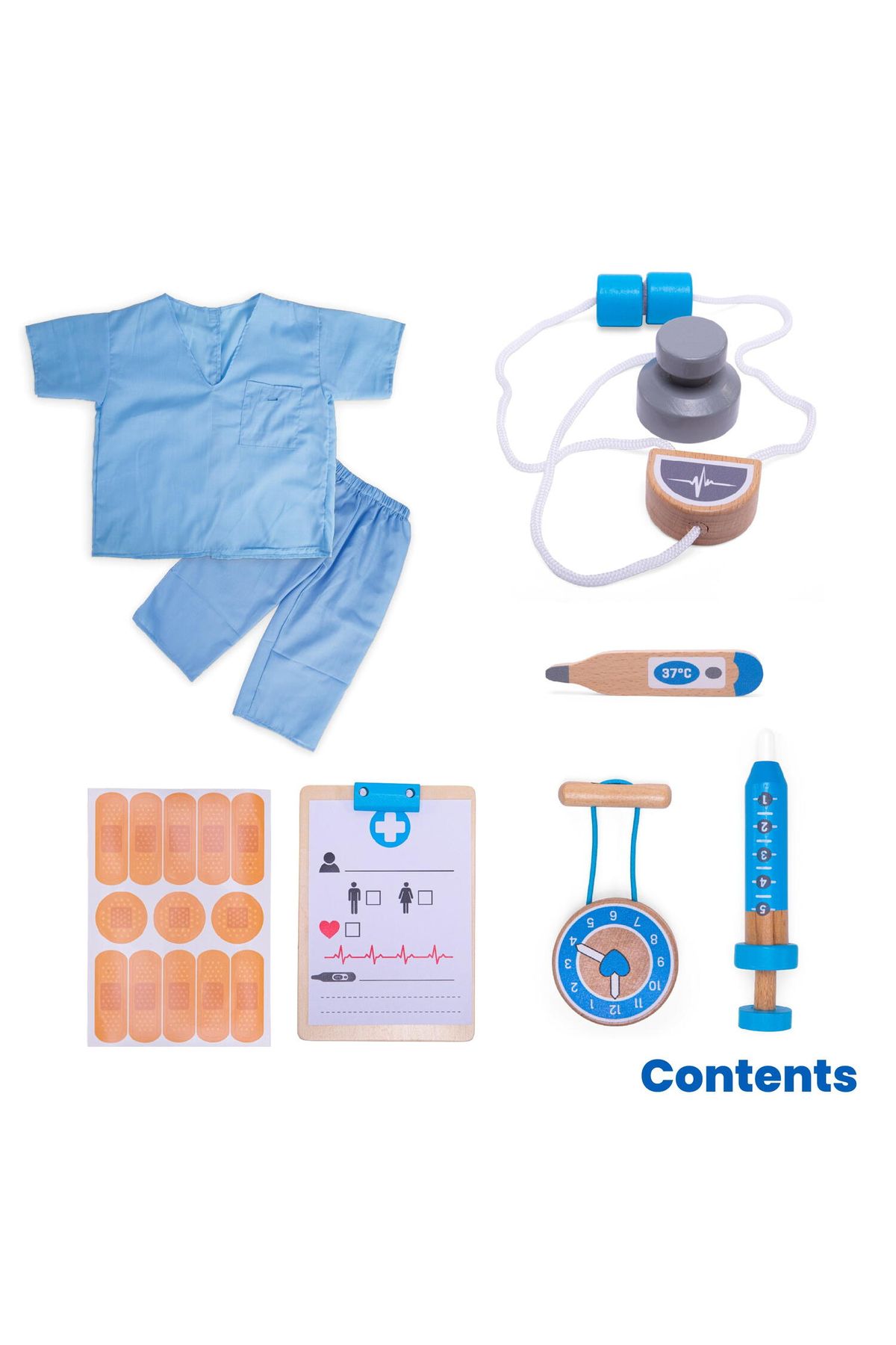 BigJigs-Set costum si accesorii doctor pentru copii 5