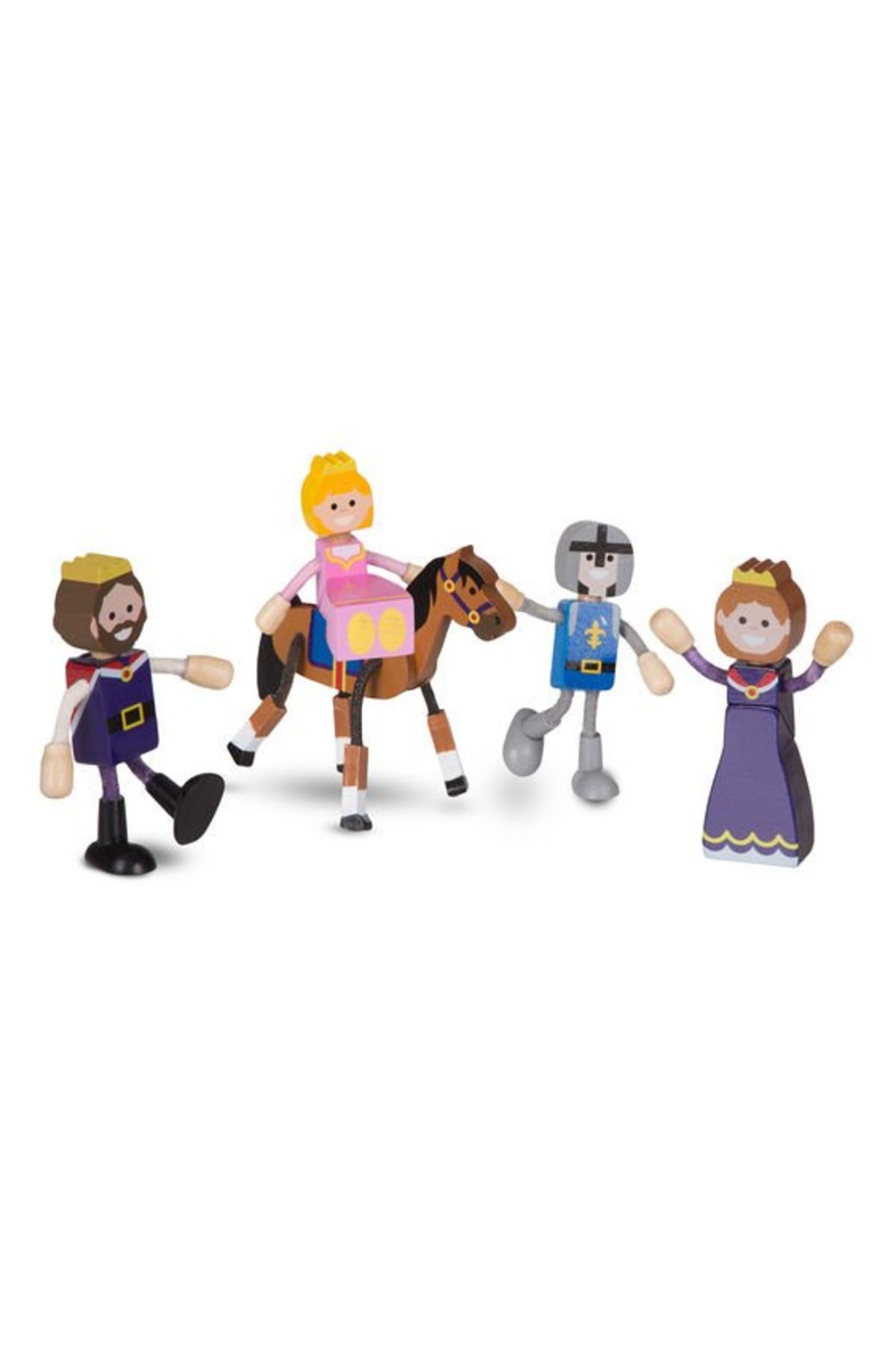 Melissa & Doug Set Figurine Flexibile Familia Regala - One Size