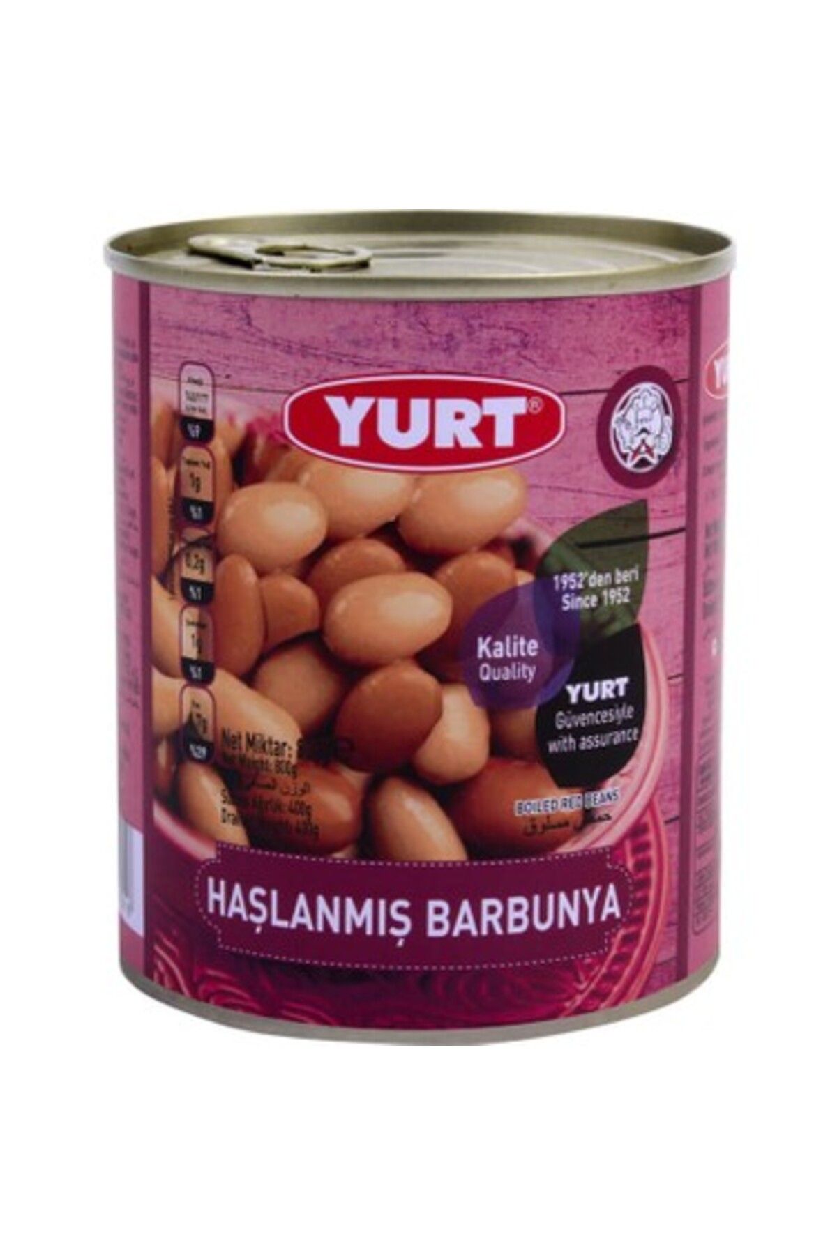 Yurt Haşlanmış Barbunya 800 g