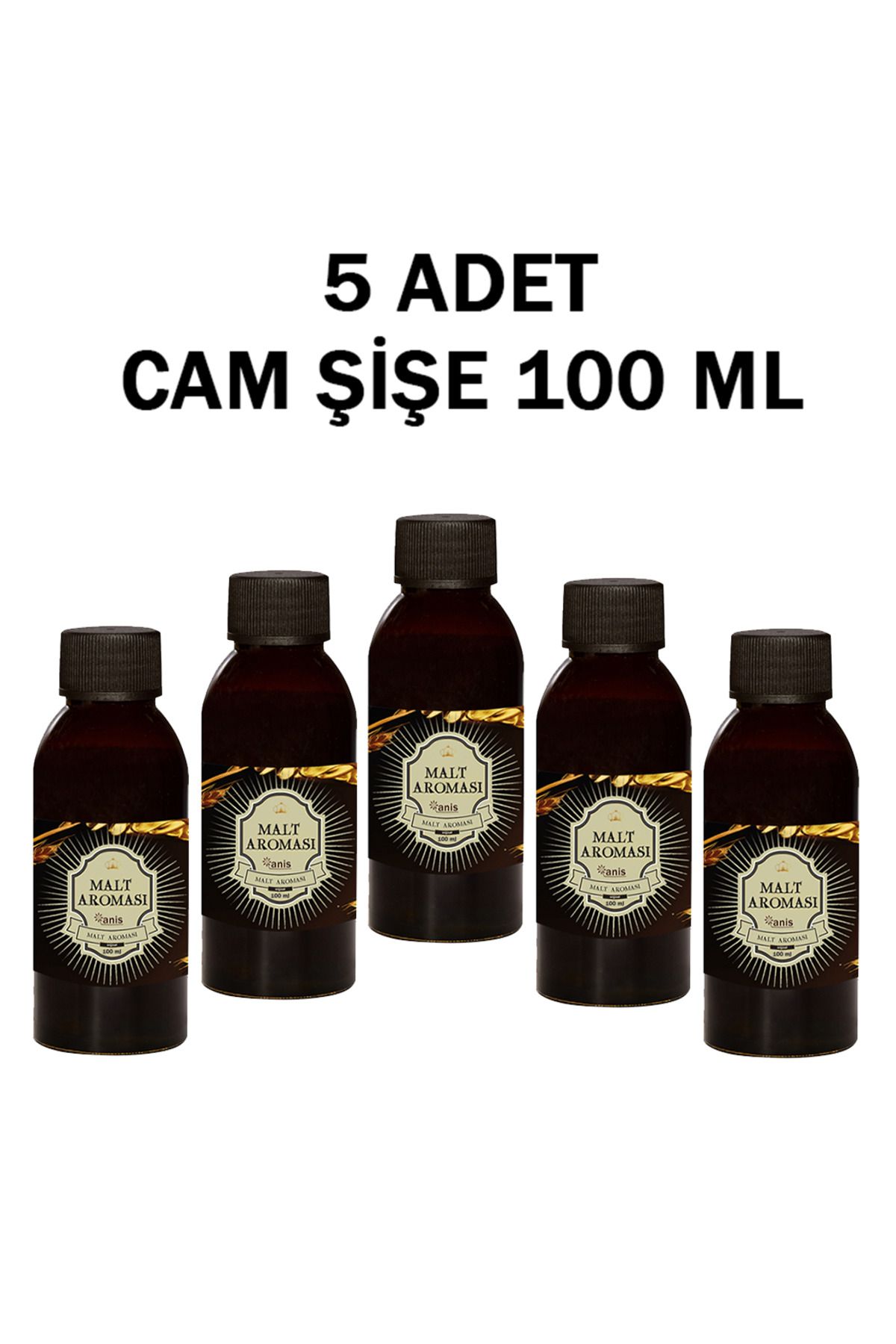 Anis Malt Aroma Verici - 100 ML Cam Şişe | 5 Adet