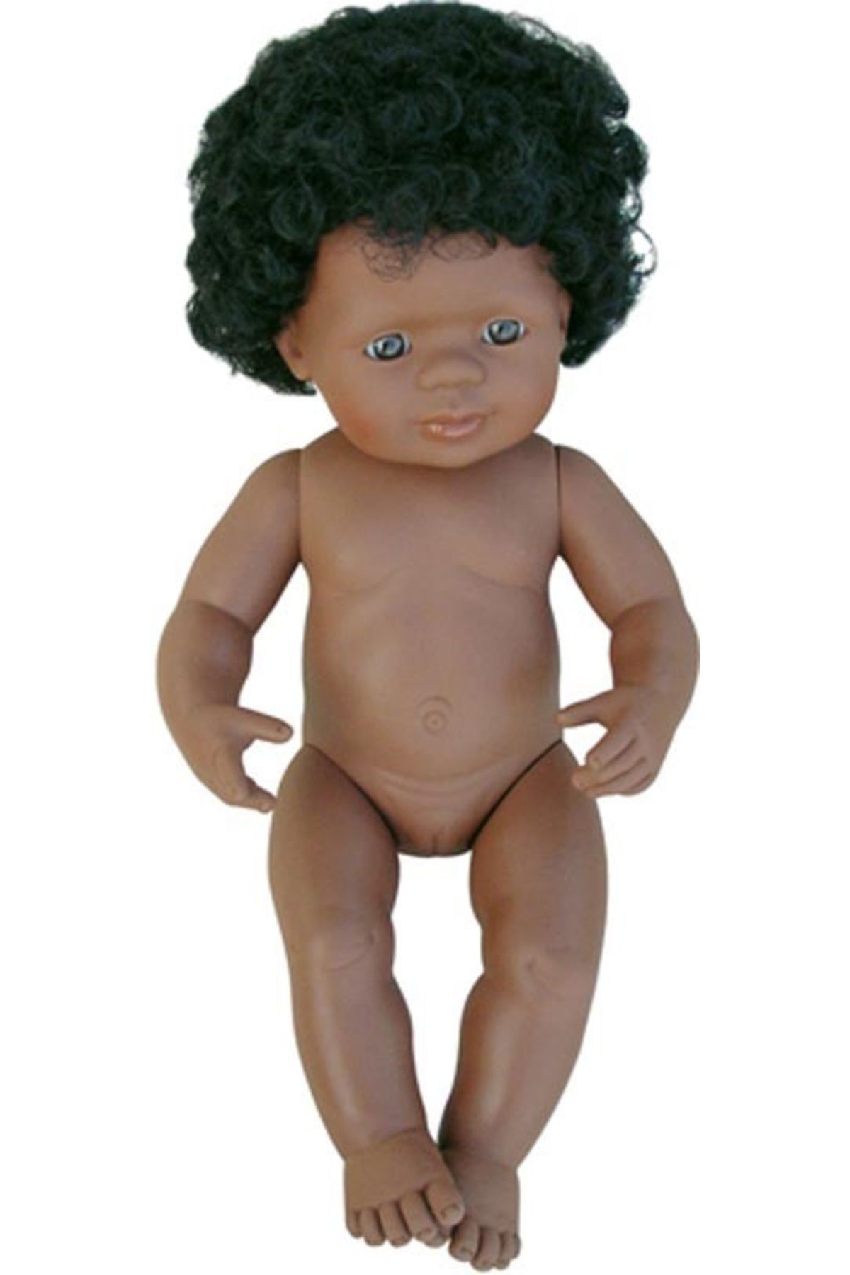 Miniland Papusa Afroamerican Fata 38 Cm - Miniland - One Size