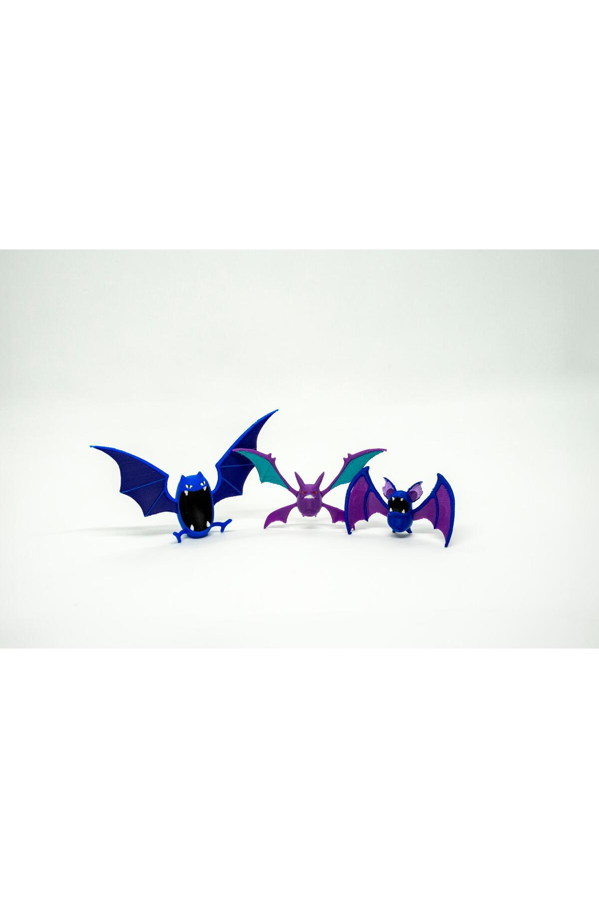 BloomLab Zubat - Golbat - Crobat Pokemon 3D Model Evolution Whole Set ...