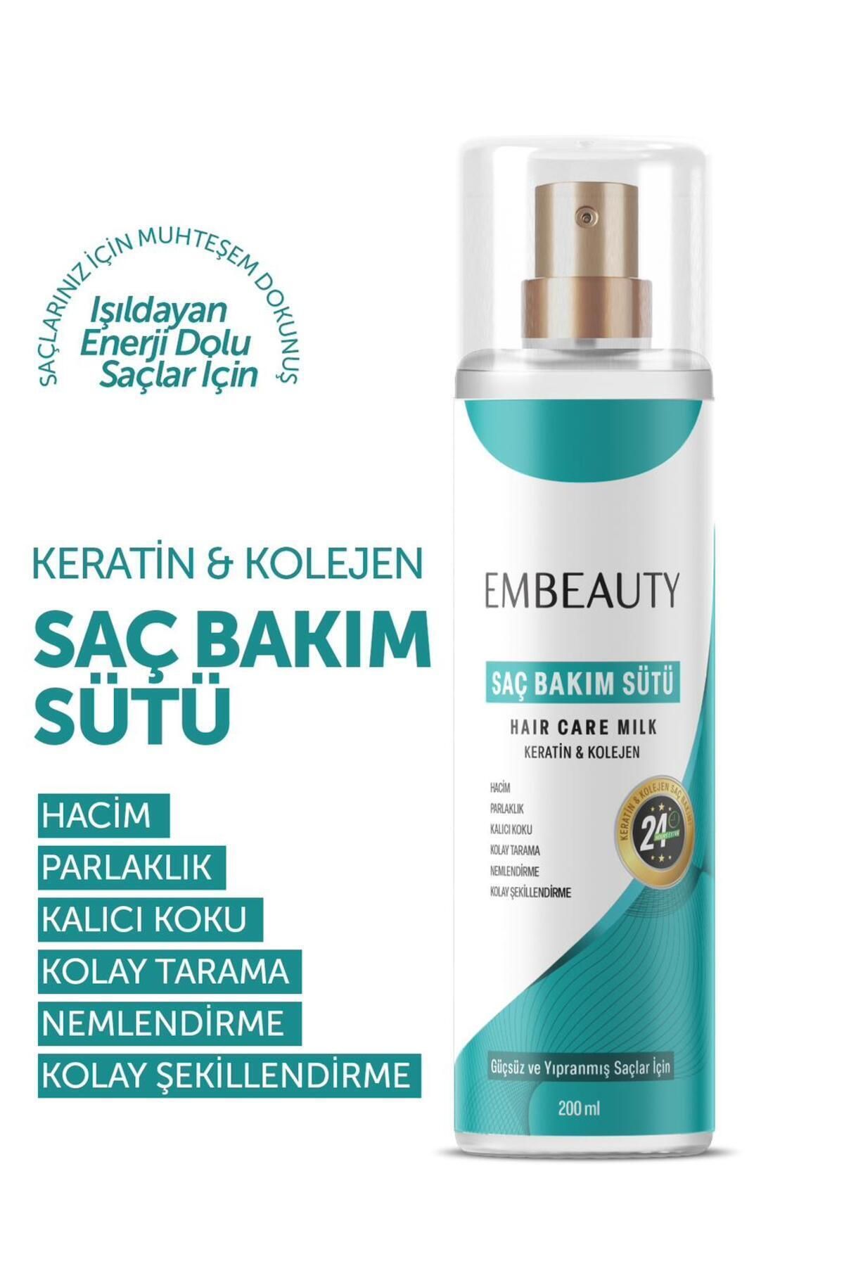 Embeauty Besleyici Keratin Kolajen Saç Bakım Sütü 200 ML