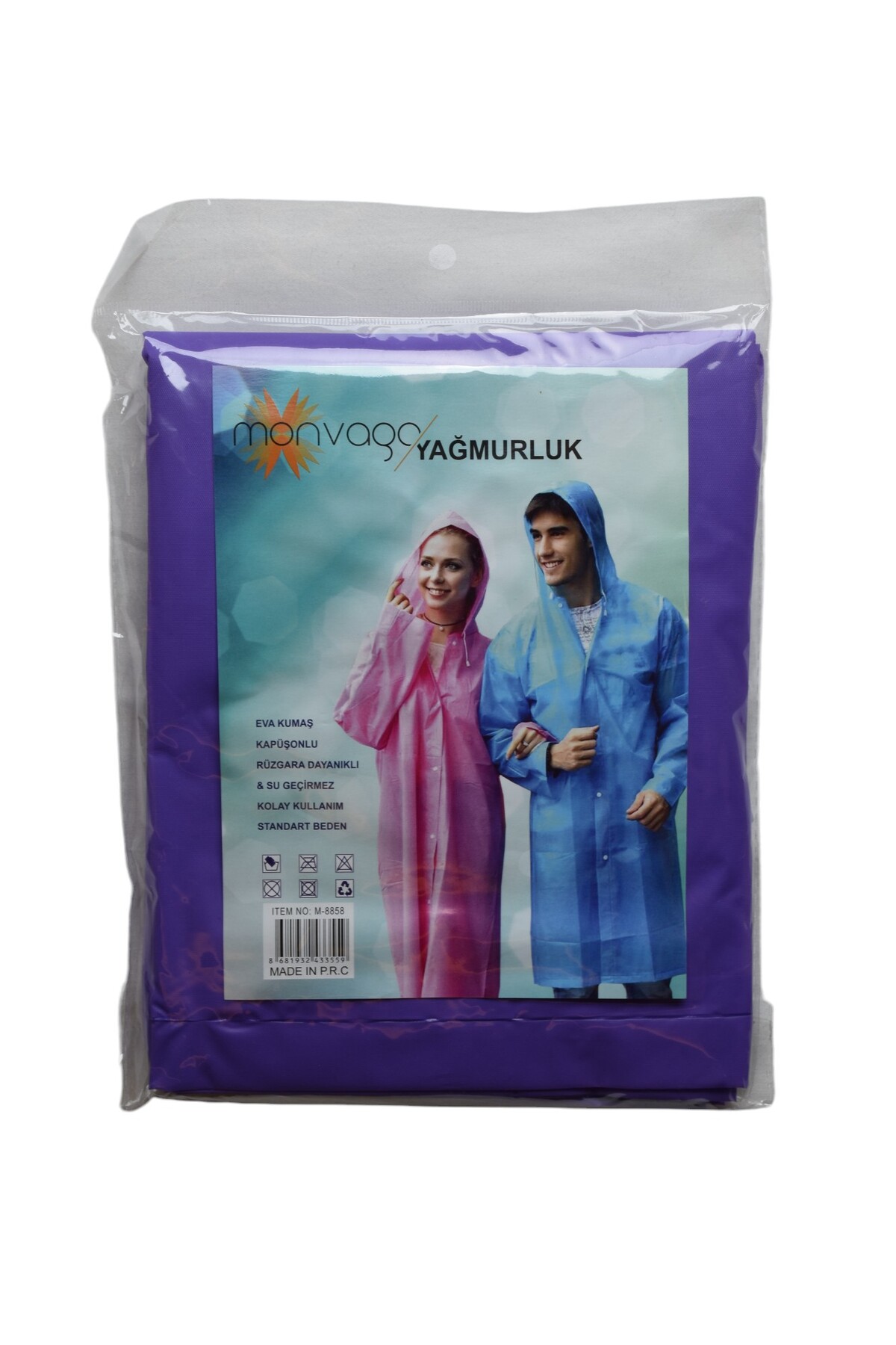 artıbir bodrum Yağmurluk Bay  Battal Beden — بنفش yagmurluk