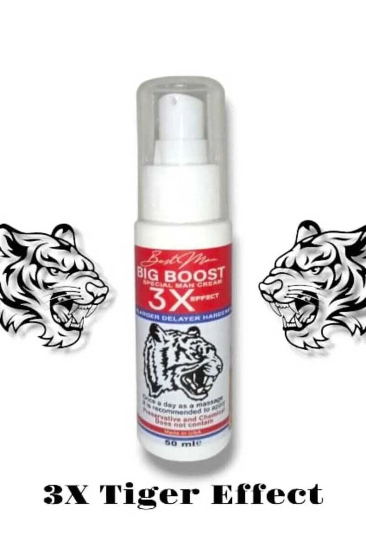 Best Men Big Boost 3X Tiger Etkili Penis Krem 50 ML