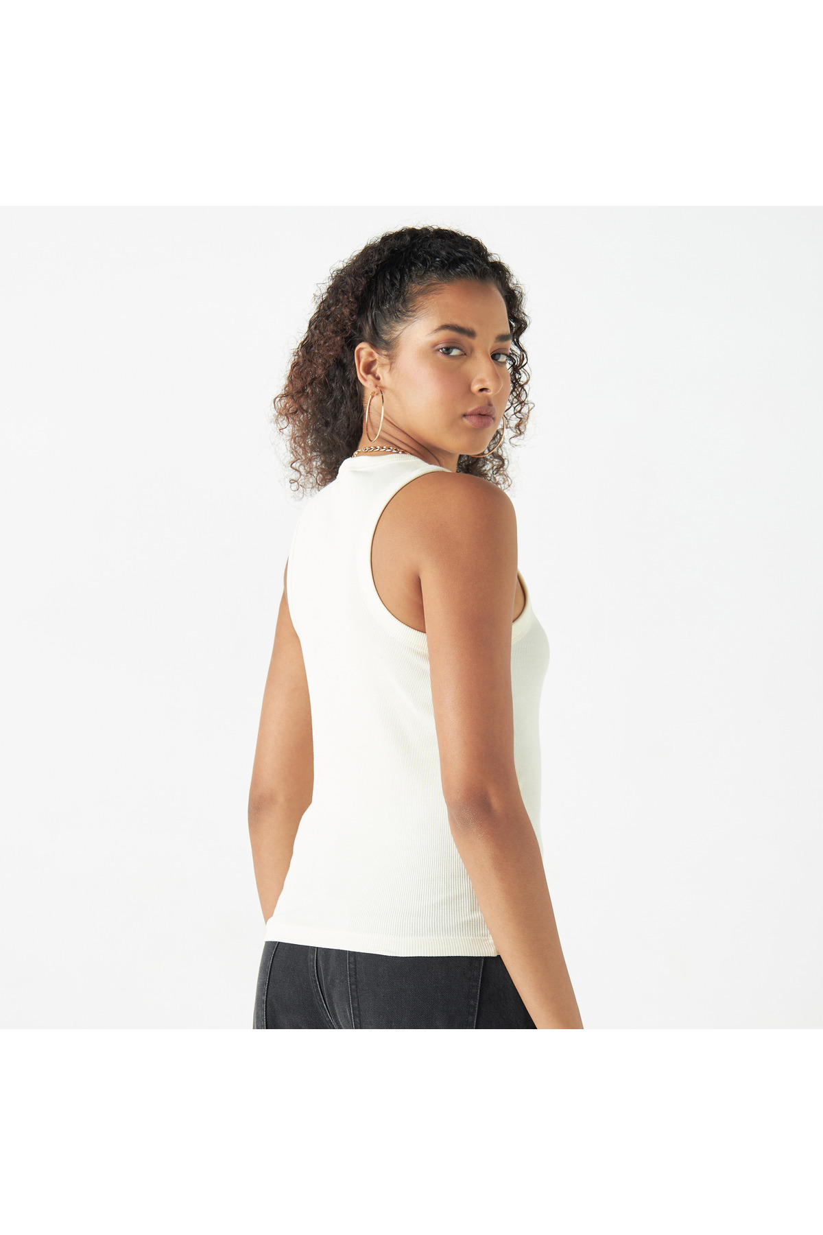 SP Characters-Anime Print Sleeveless Tank Top with Crew Neck 3