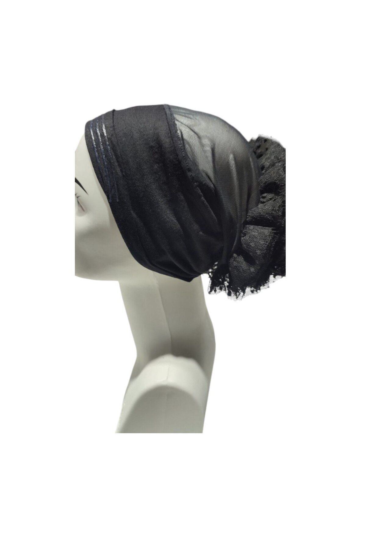 Armine-Black Non-Slip Silicone Banded Fancy Knob Fit Bonnet 2