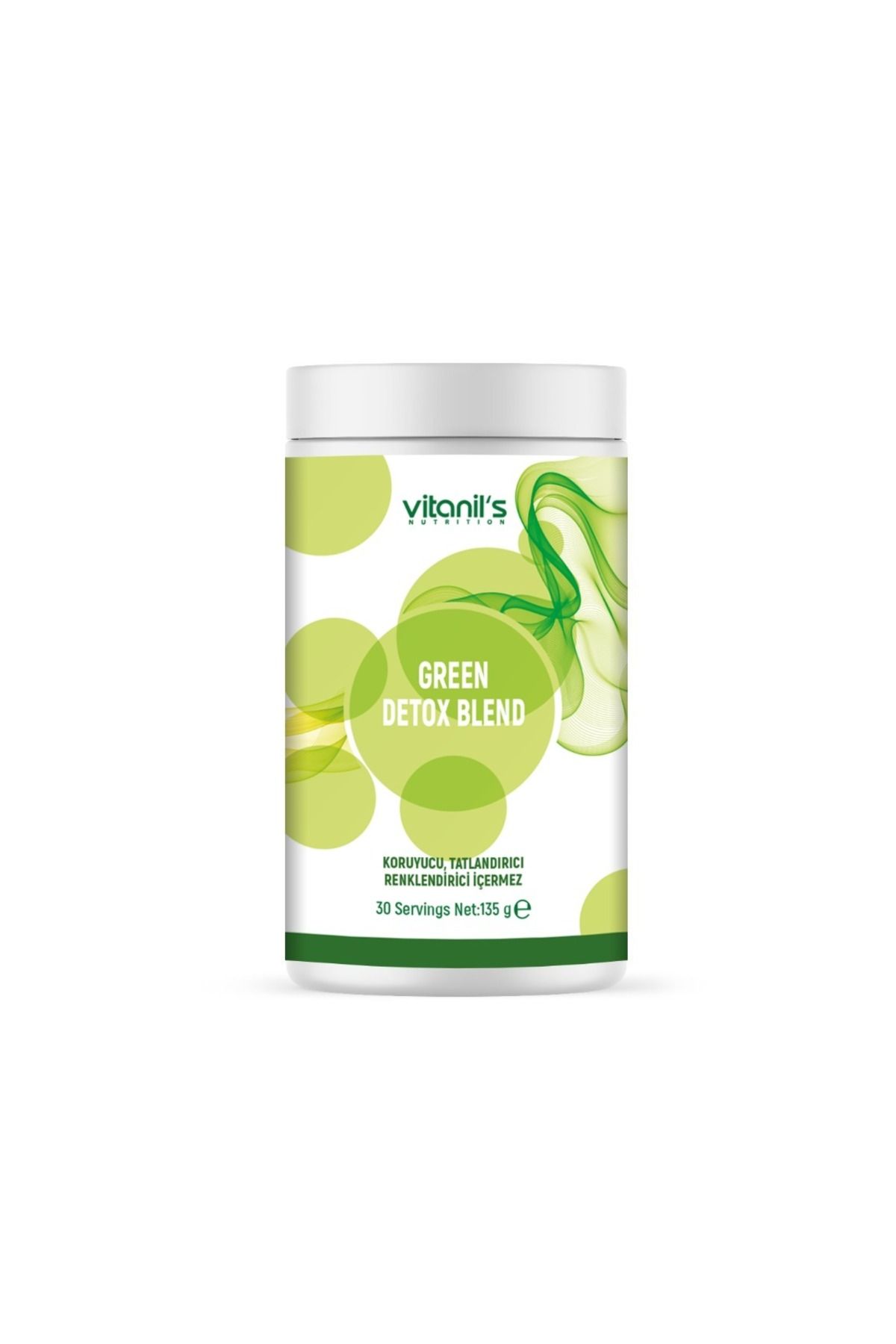 Vitanil's Nutrition Yeşil Sebze Detoks Tozu - Green Detox Blend - 30 Serving