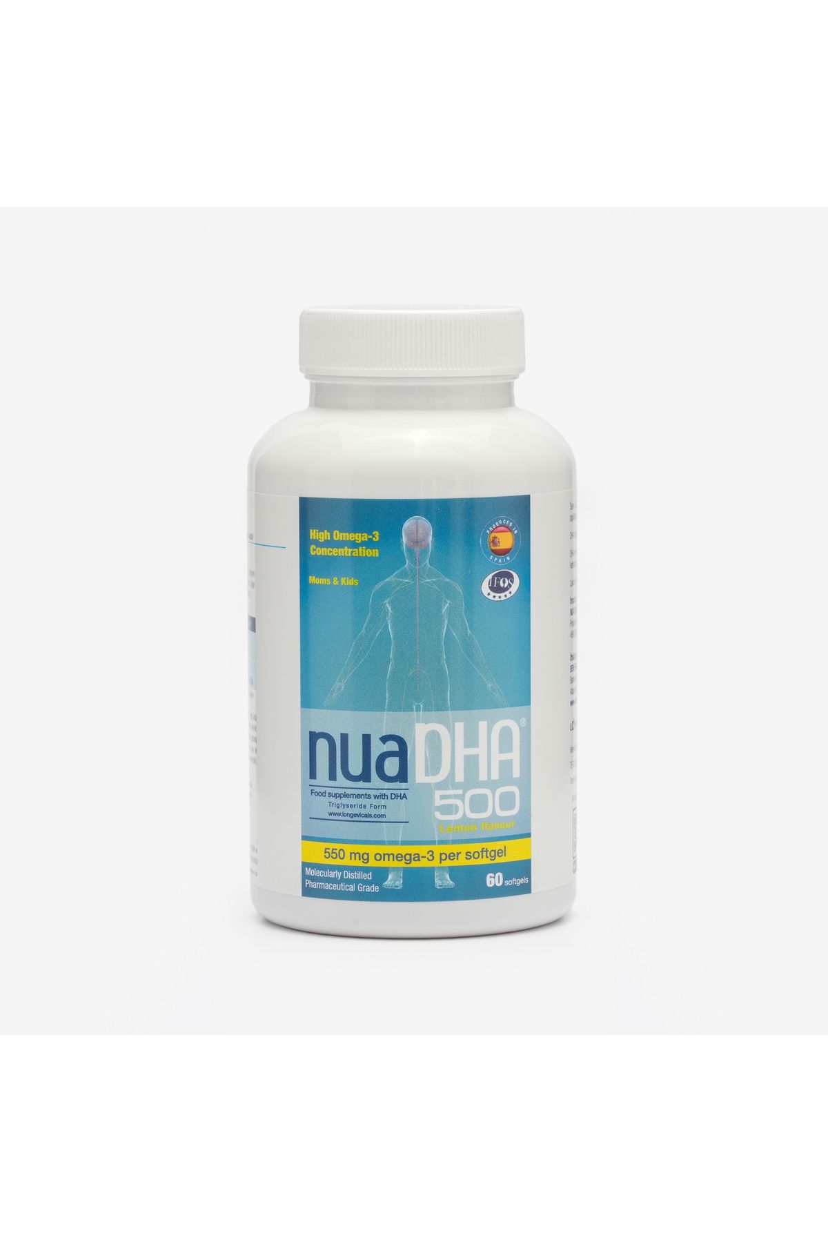 Nua Biological Nua Dha 500 Omega-3 Içeren Limon Aromalı Takviye 60 Kapsül