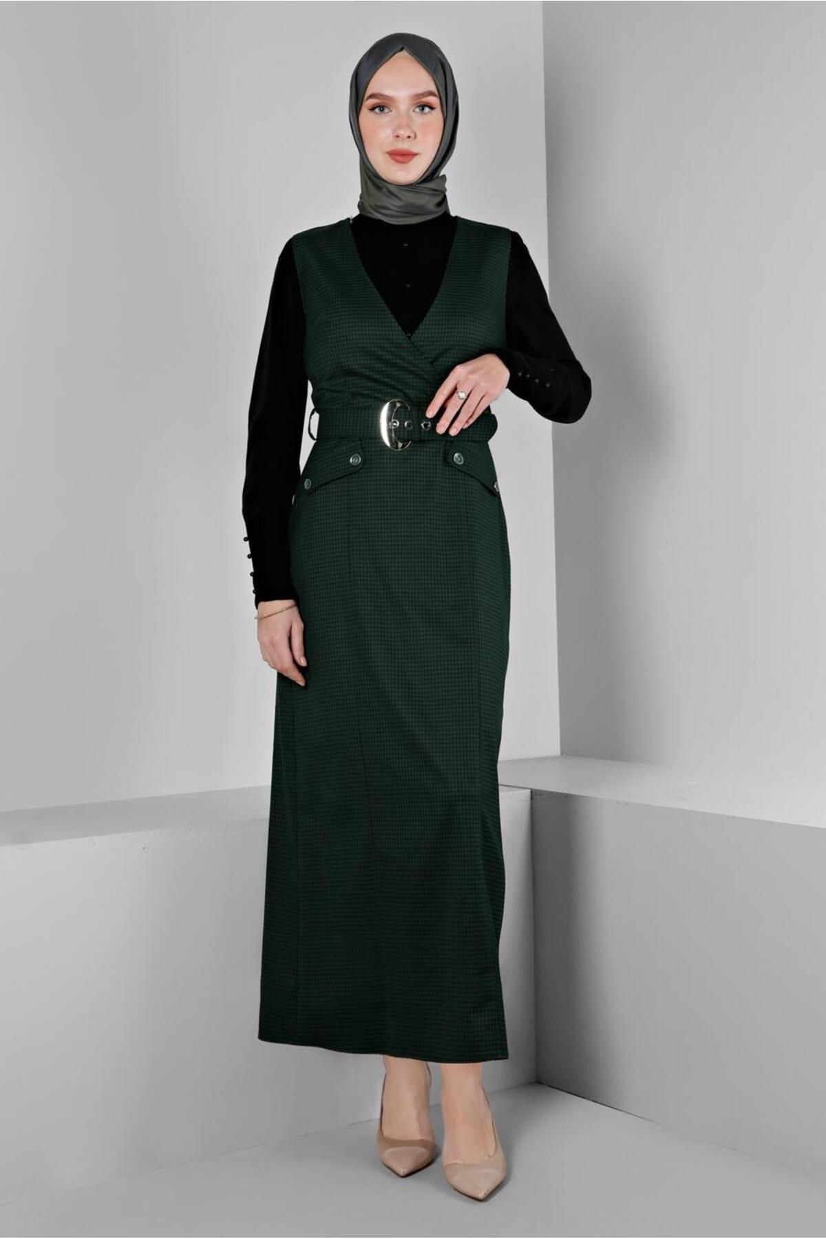 ژیلت کمربندی طرح دار جینگهام 43454 Alvina