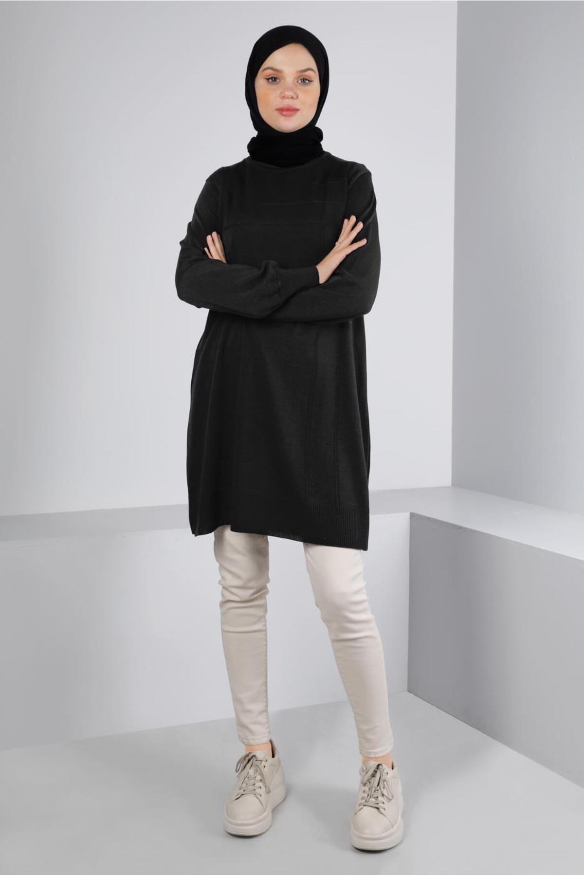 آلوینا تونیک بافتنی یقه اسکی کد ۴۳۱۰۷ آلوینا تونیک بافتنی یقه اسکی کد ۴۳۱۰۷