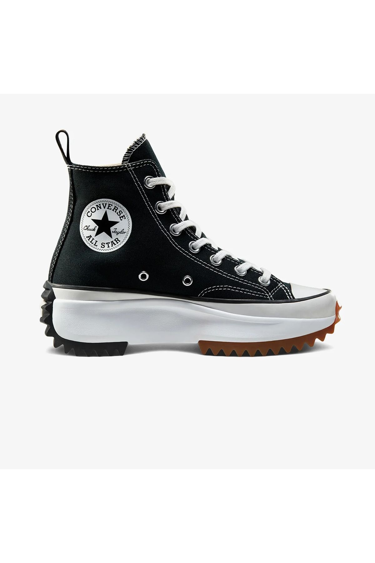 converse Kadın Sneaker 166800c Run Star Hıke Canvas Platform Sıyah/beyaz Kanvas