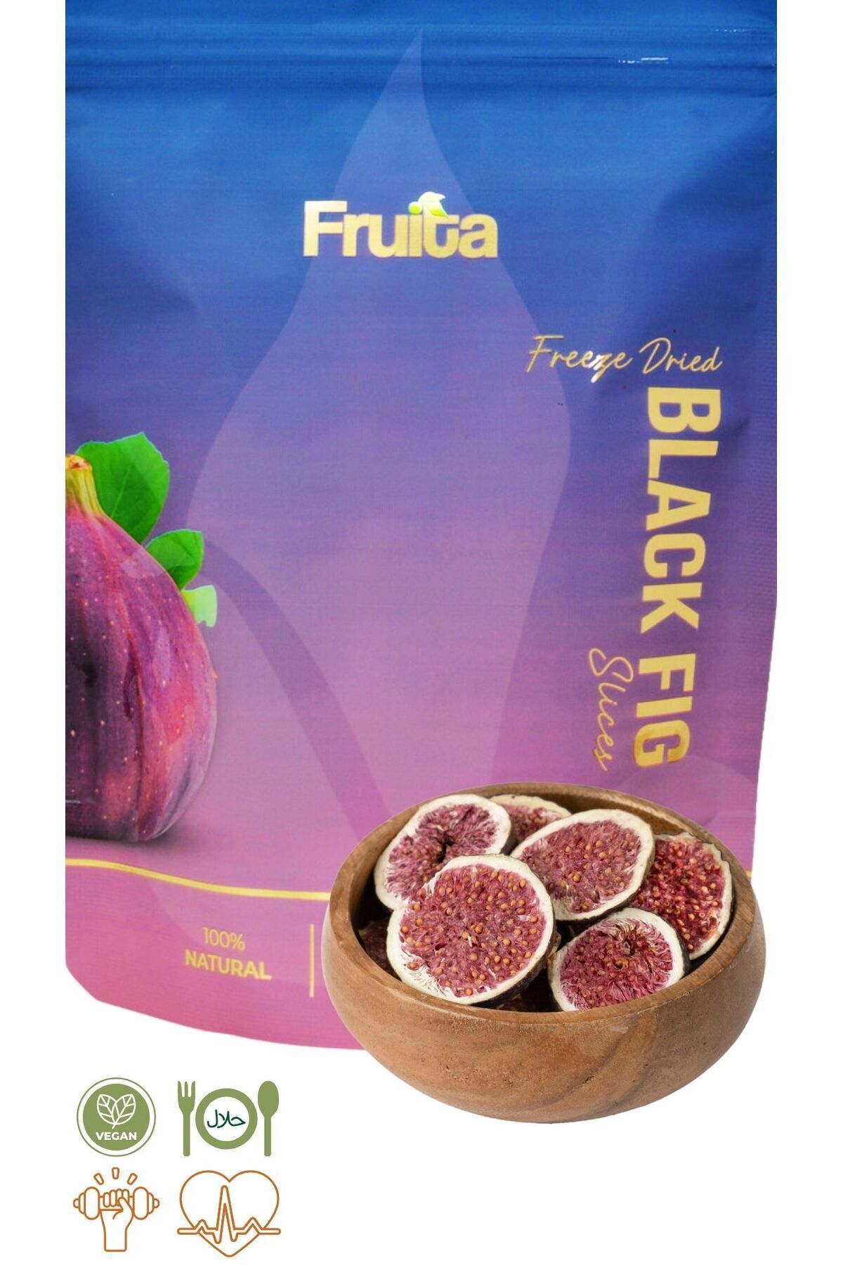 Fruita İncir - Dondurularak Kurutulmuş Doğal Meyve Cipsi - 20gr Sağlıklı Atıştırmalık Freeze Dried