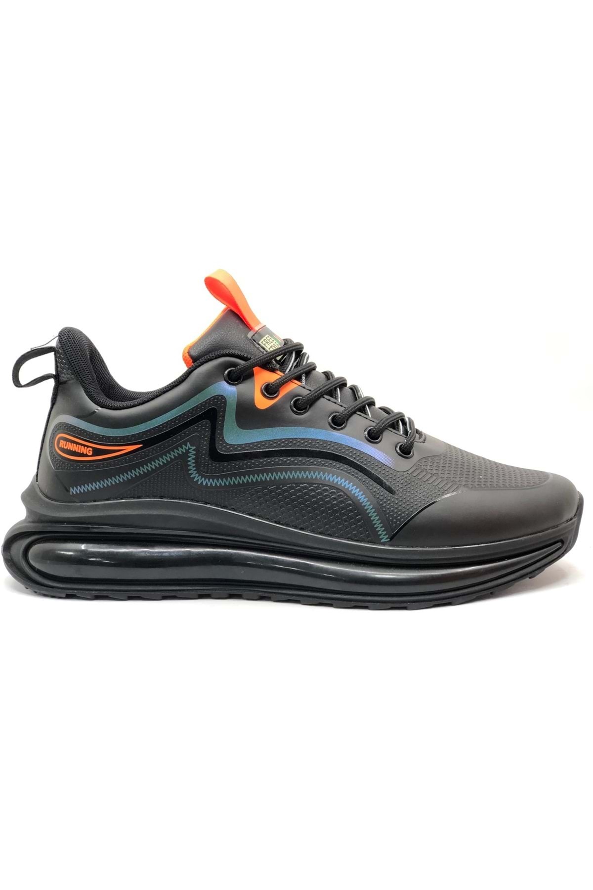 Gamelu Crazy-25-1 Free Style Sneakers Erkek Spor Ayakkabı SİYAH-TURUNCU — رنگارنگ AST08138
