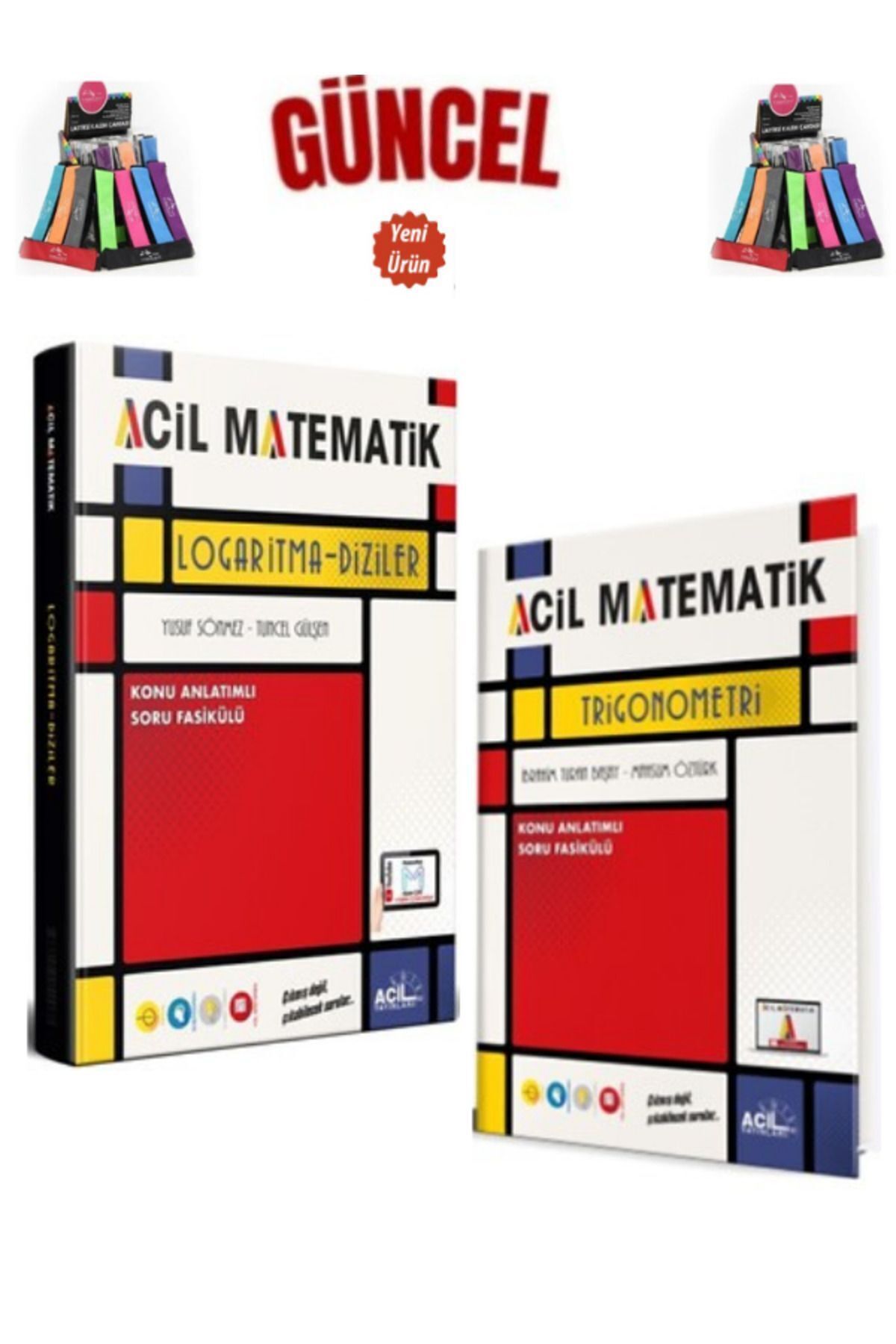 Acil Yayınları Güncel Ayt Matematik Logaritma-Trigonometri Video Konu Anlatımlı Fasikül+Kalemlik+Kalem