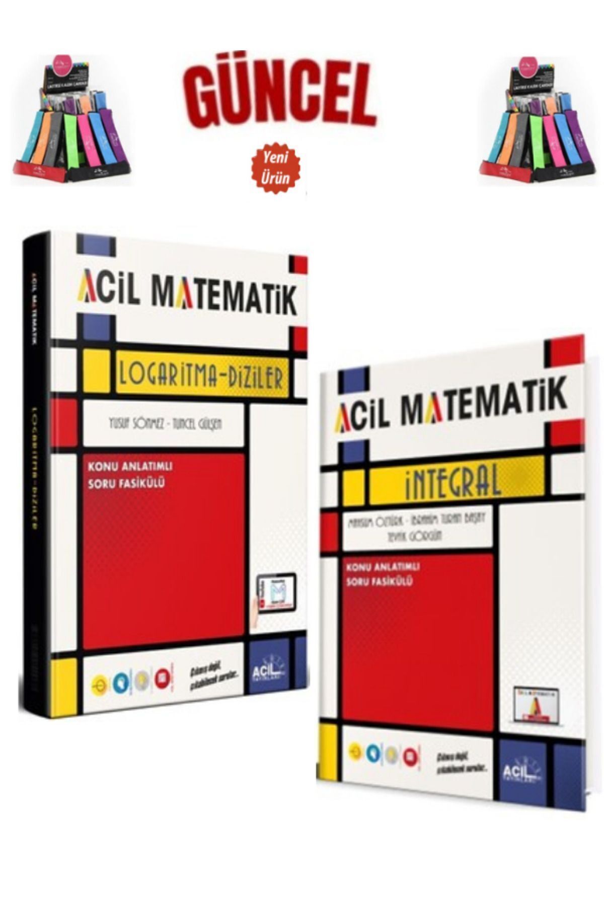 Acil Yayınları Güncel Ayt Matematik Logaritma-İntegral Video Konu Anlatımlı Fasikül+Kalemlik
