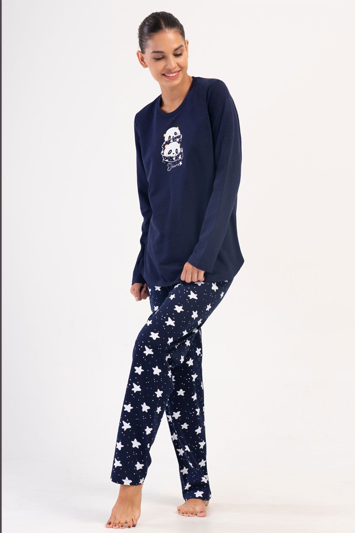 VİENETTA Kadın Uzun Kol Pijama Takım , 403023