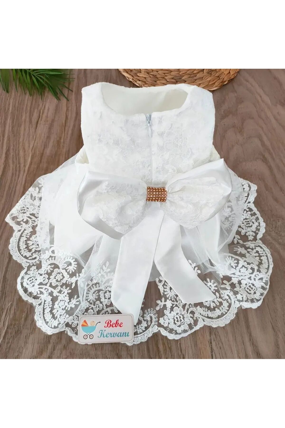 bebe kervanı Kız Bebek Beyaz  Mevlüt  Takımı Seti Elbisesi 0-3 Aylık BBK917 fotoğrafı 2 (önizleme)