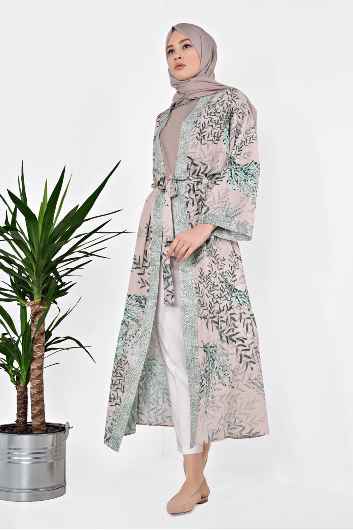 پودر زنانه طرح‌دار کیمونو مدل ۴۹۵۸ TRENDTESETTÜR