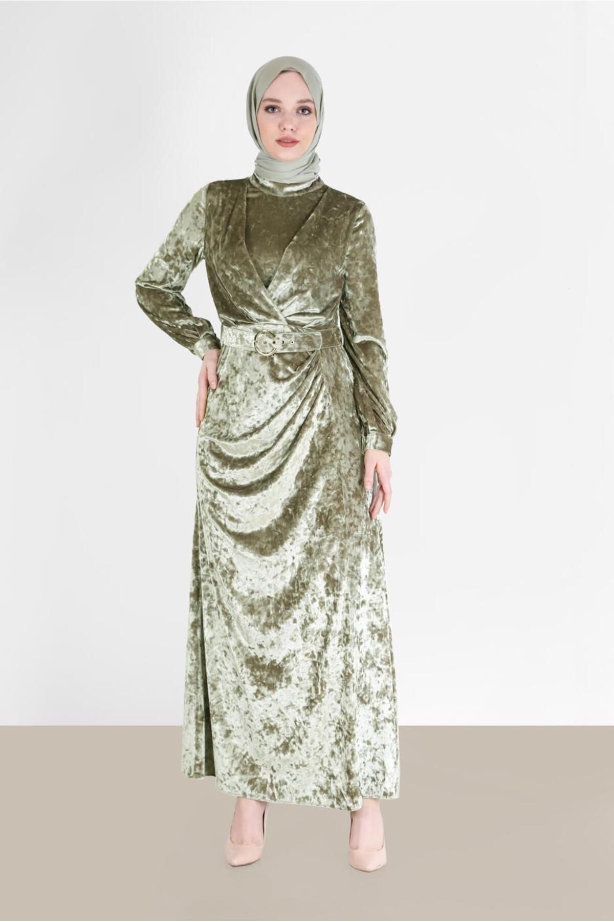 لباس مخمل کمربند 42414 Alvina