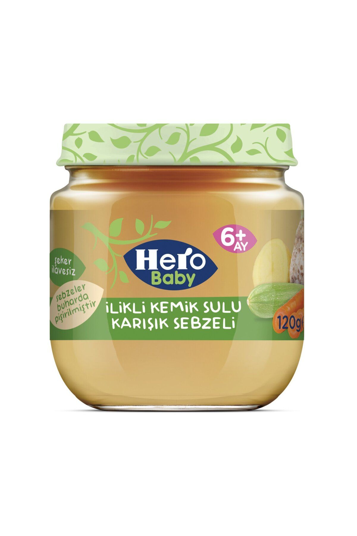 Hero Baby İlikli Kemik Sulu Karışık Sebzeli 120 G