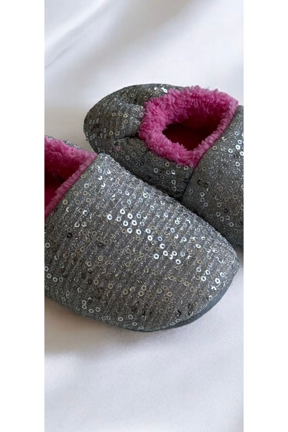 MEDESS-Wellsoft Sequined Bow Girls' Home Booties 5