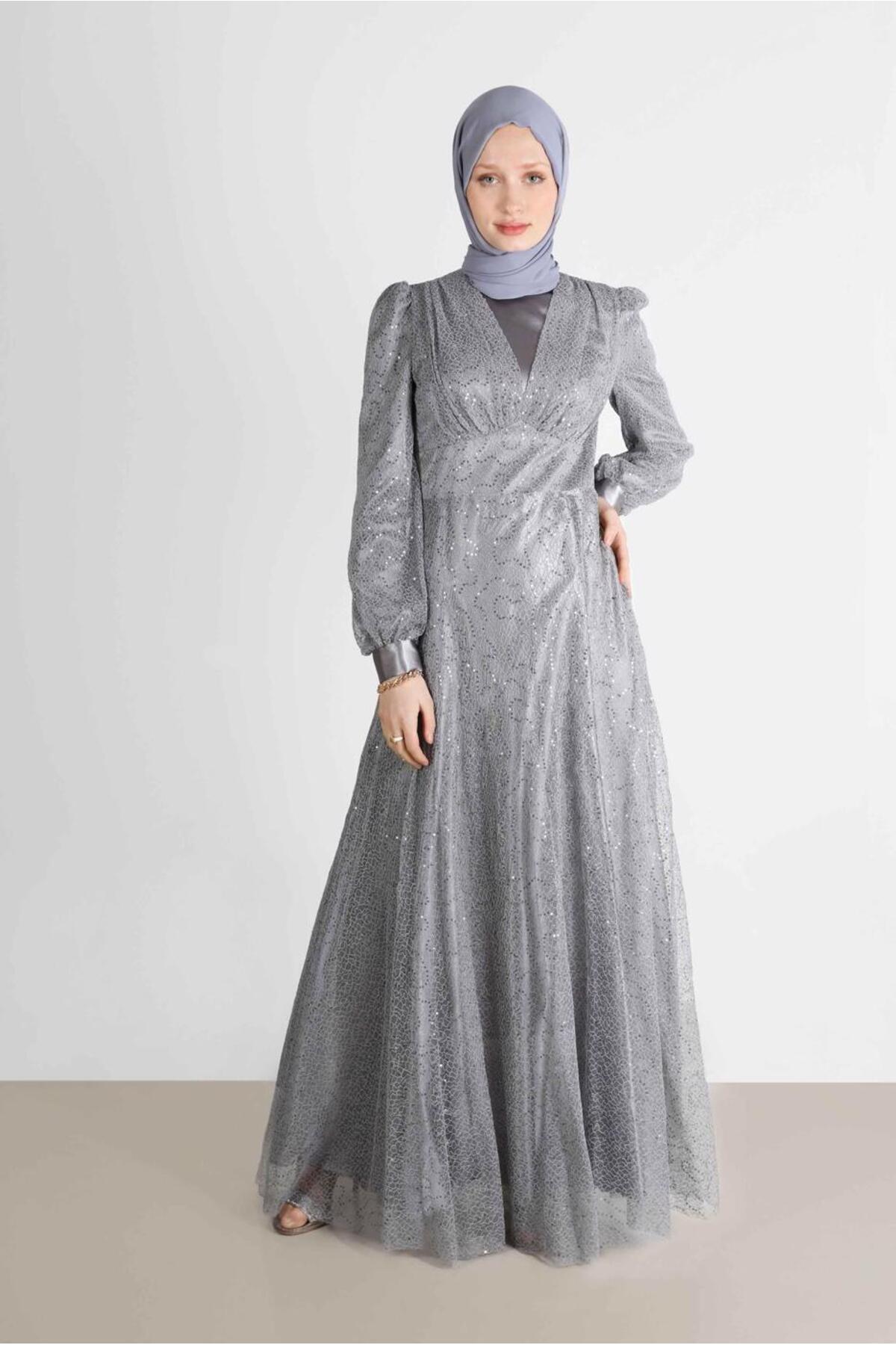 آلوینا لباس شب پولک دوزی شده طرح تور کد ۵۰۲۴۴ آلوینا لباس شب پولک دوزی شده طرح تور کد ۵۰۲۴۴