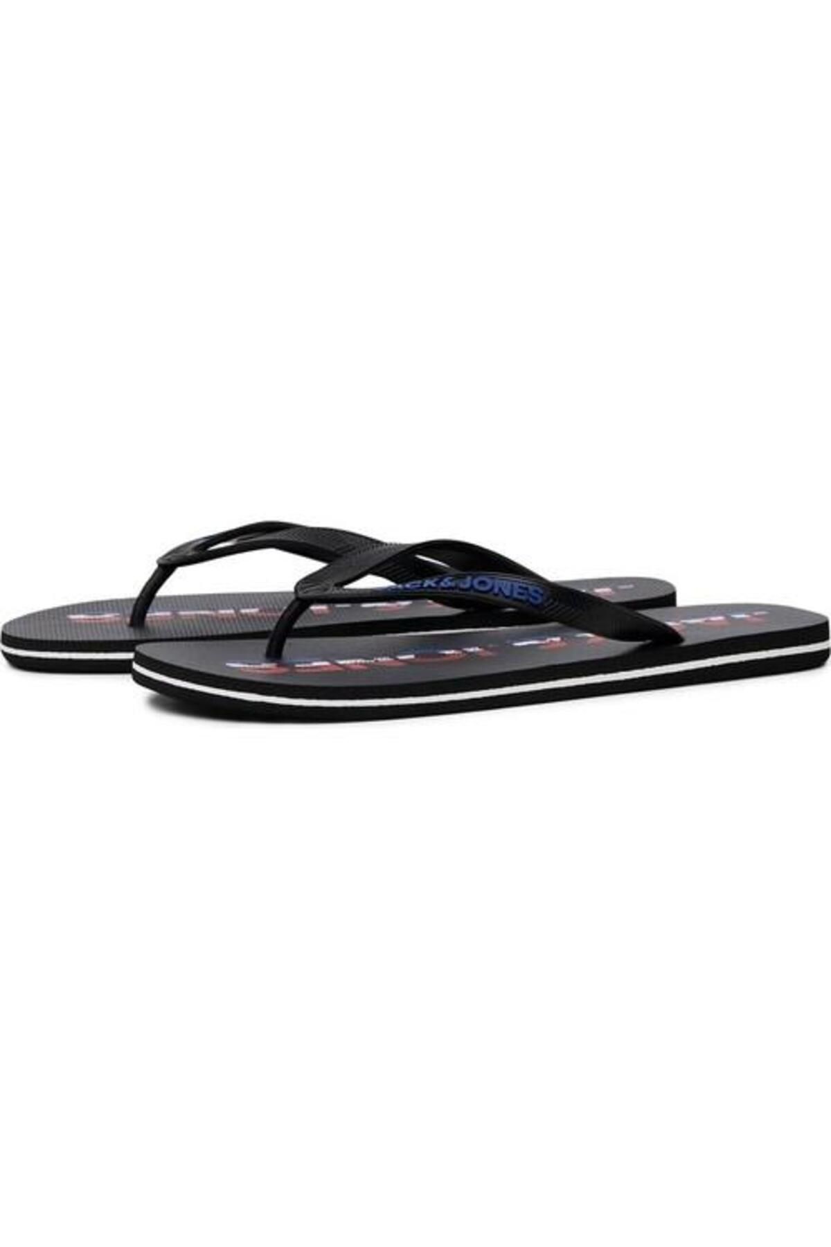 دمپایی خاکستری مردانه Jack Jones جک و جونز آرم مردانههان فلاپ Jack & Jones