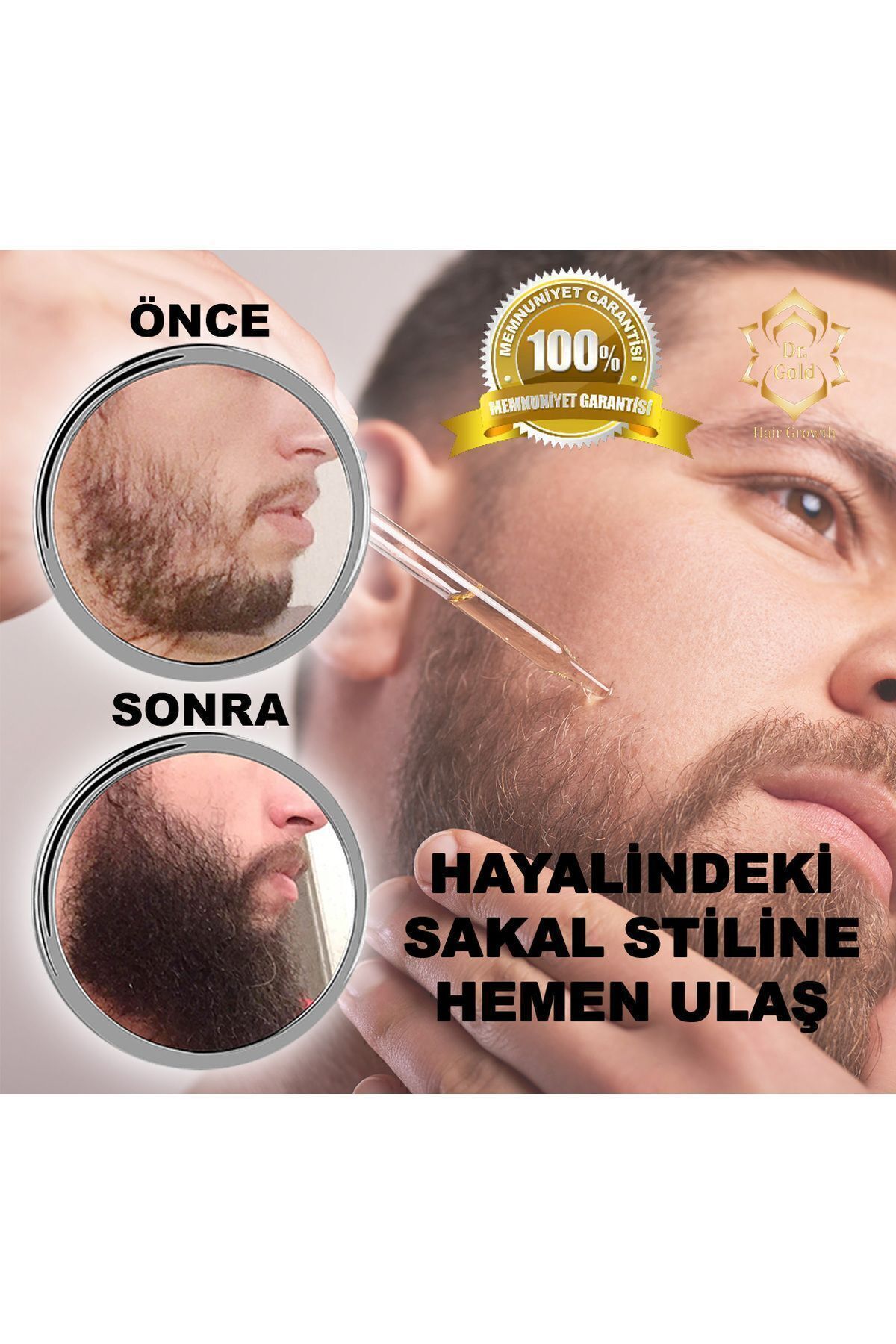 dr gold Sakal Dolgunlaştırıcı Ve Canlandırıcı Bakım Serumu& Sakal Serumu&beard Oil&bıyık Serumu-3