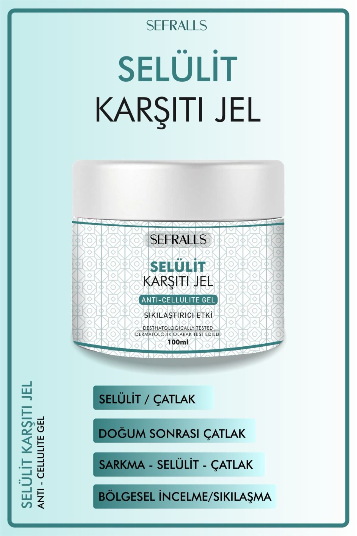 Sefralls Selülit Ve Çatlak Giderici Vücut Şekillendirici Sıkılaştırıcı Jel 250 ml