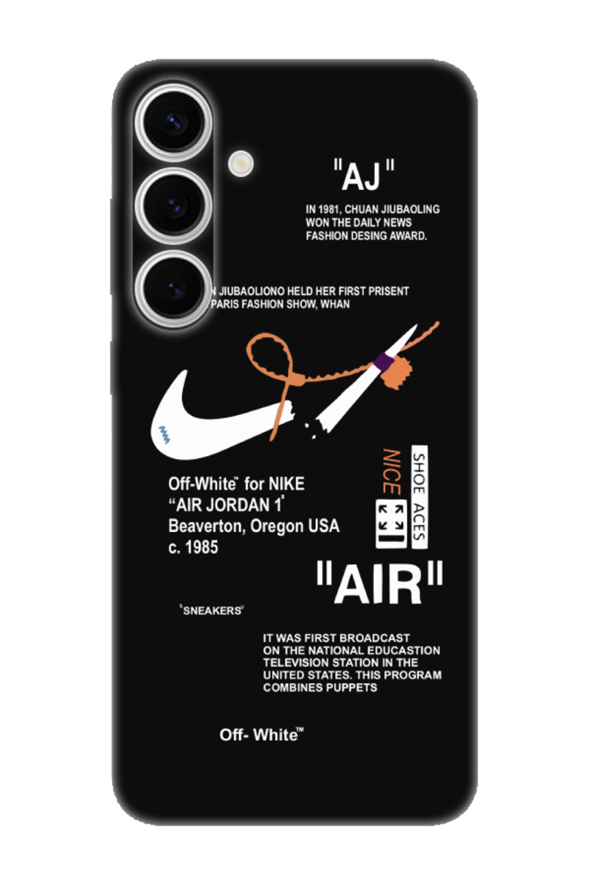 Samsung S24 FE Nice Air Black Phone Case